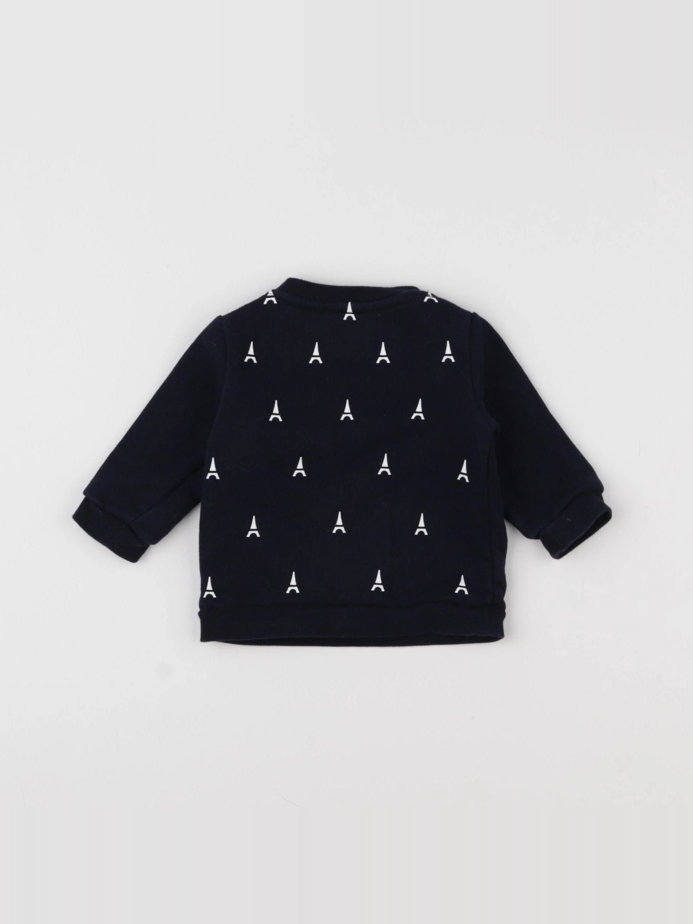 Jacadi - sweat bleu - 6 mois