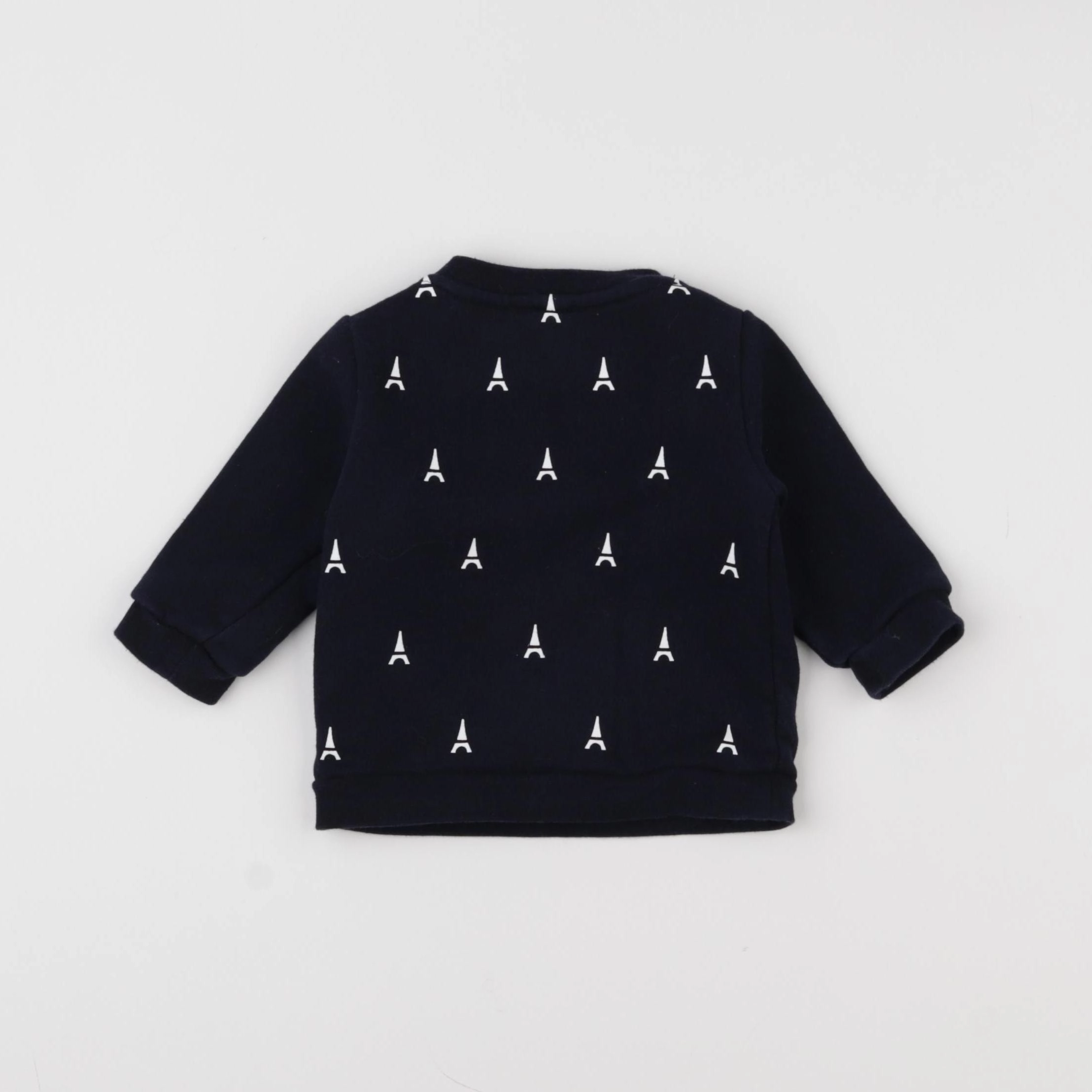 Jacadi - sweat bleu - 6 mois