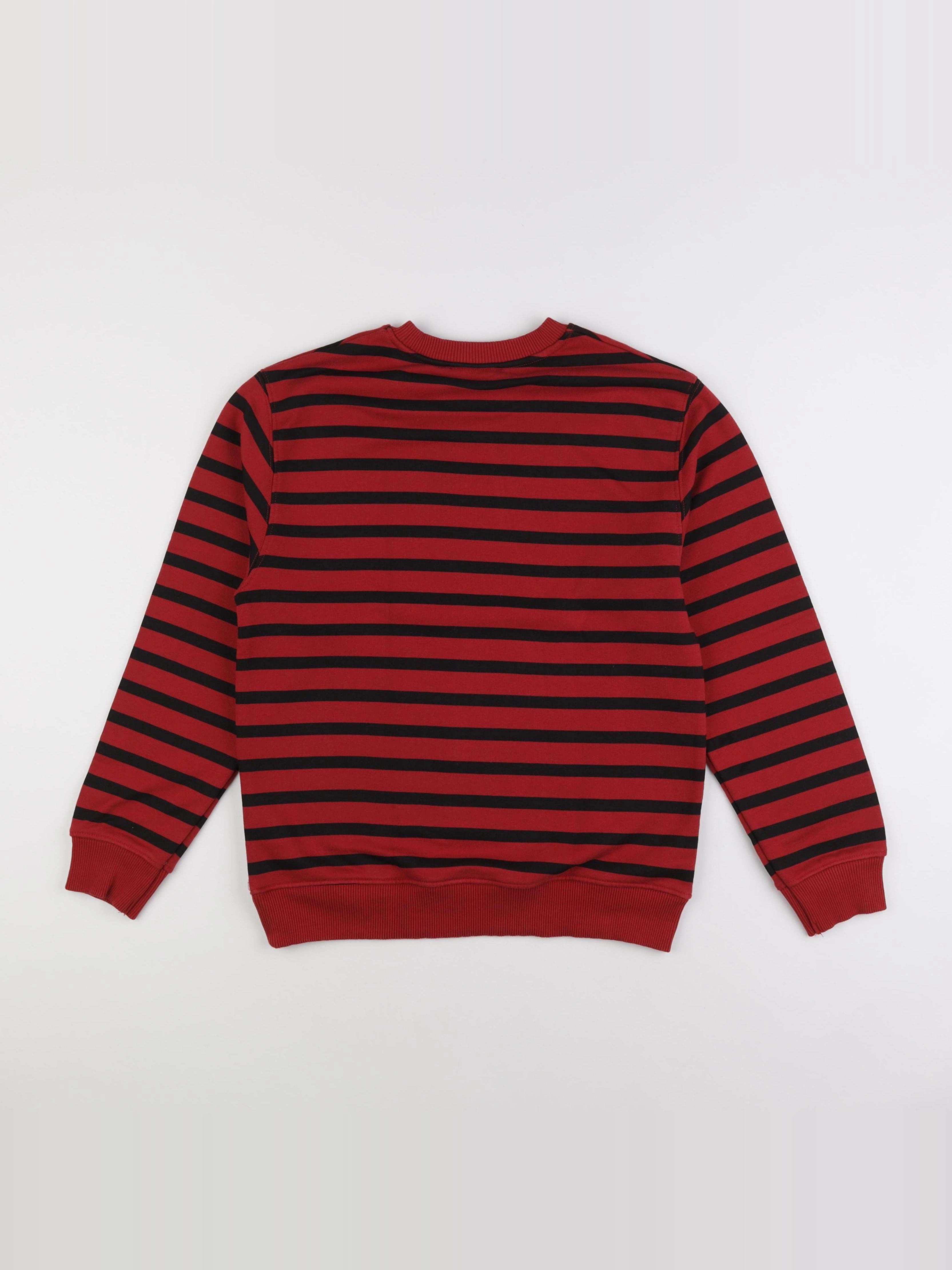 Zara - sweat noir, rouge - 11/12 ans