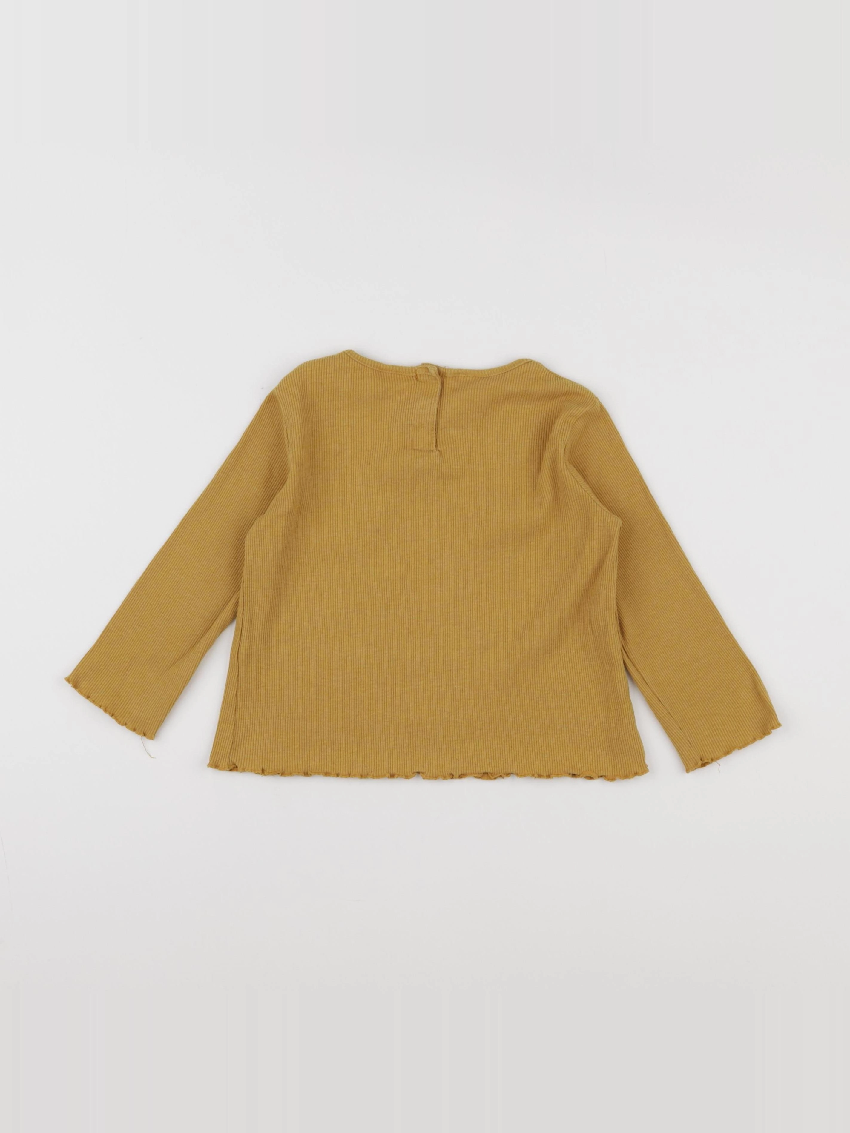 Zara - tee-shirt jaune - 2/3 ans