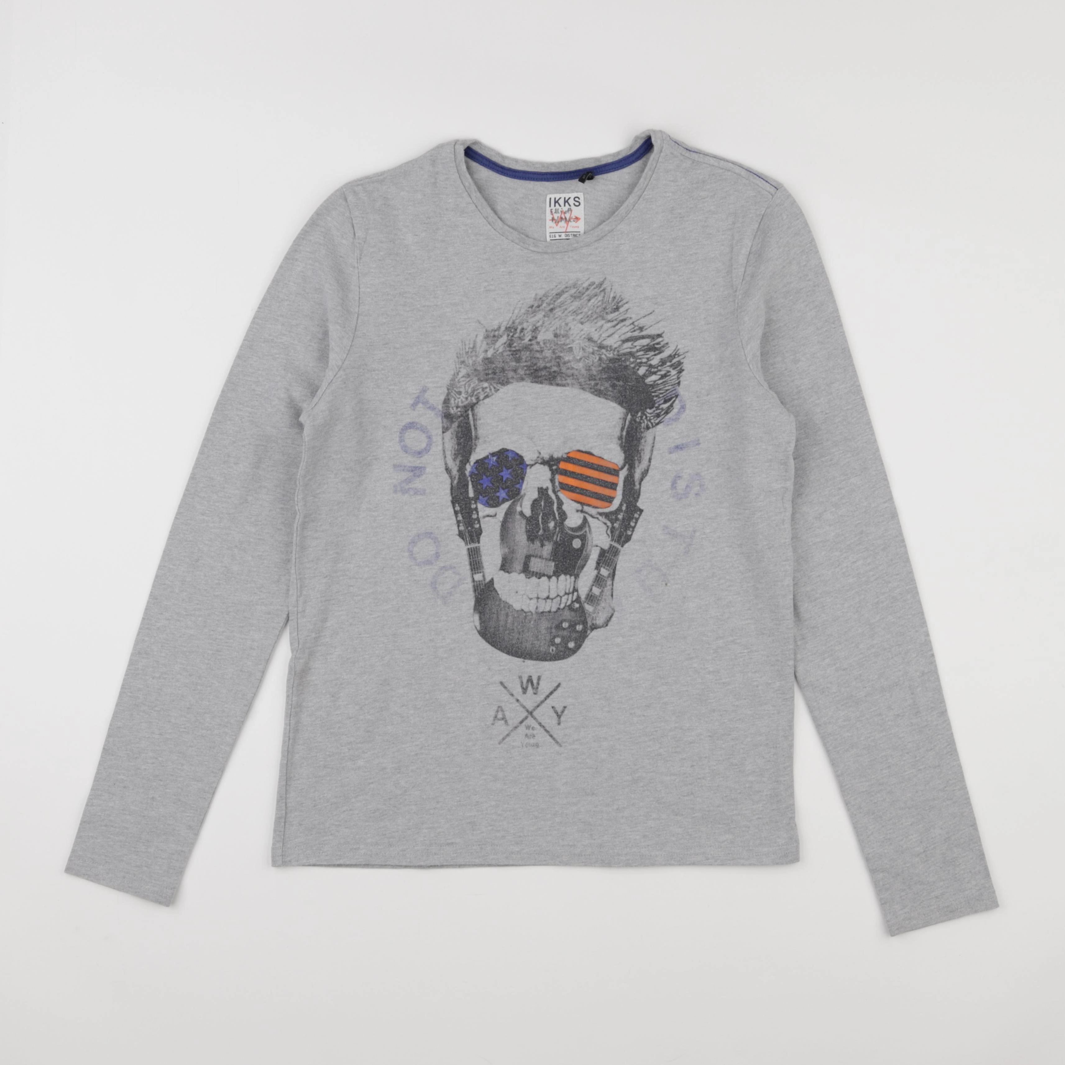 IKKS - tee-shirt gris - 14 ans