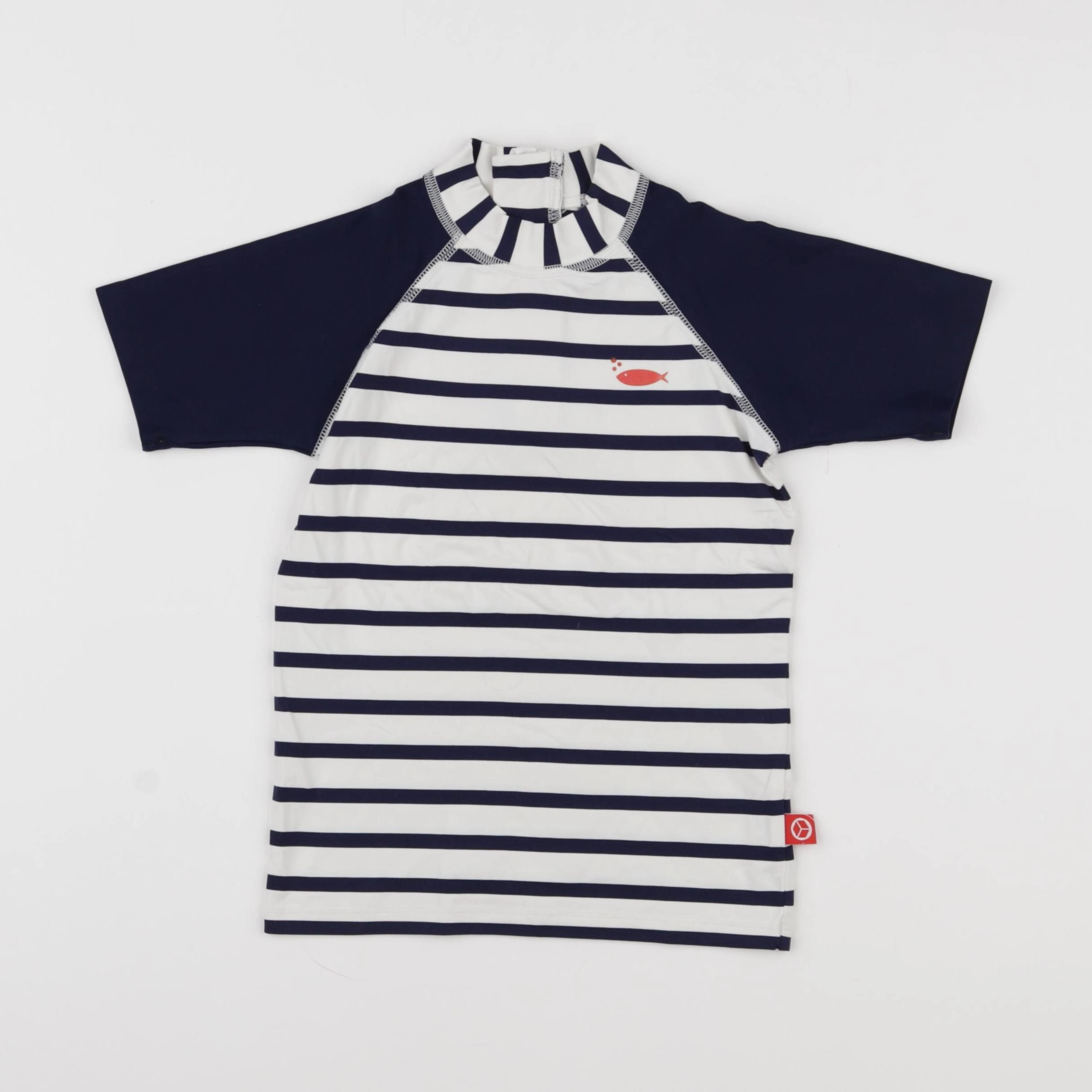 Mayoparasol - tee-shirt de bain bleu, blanc - 5/6 ans