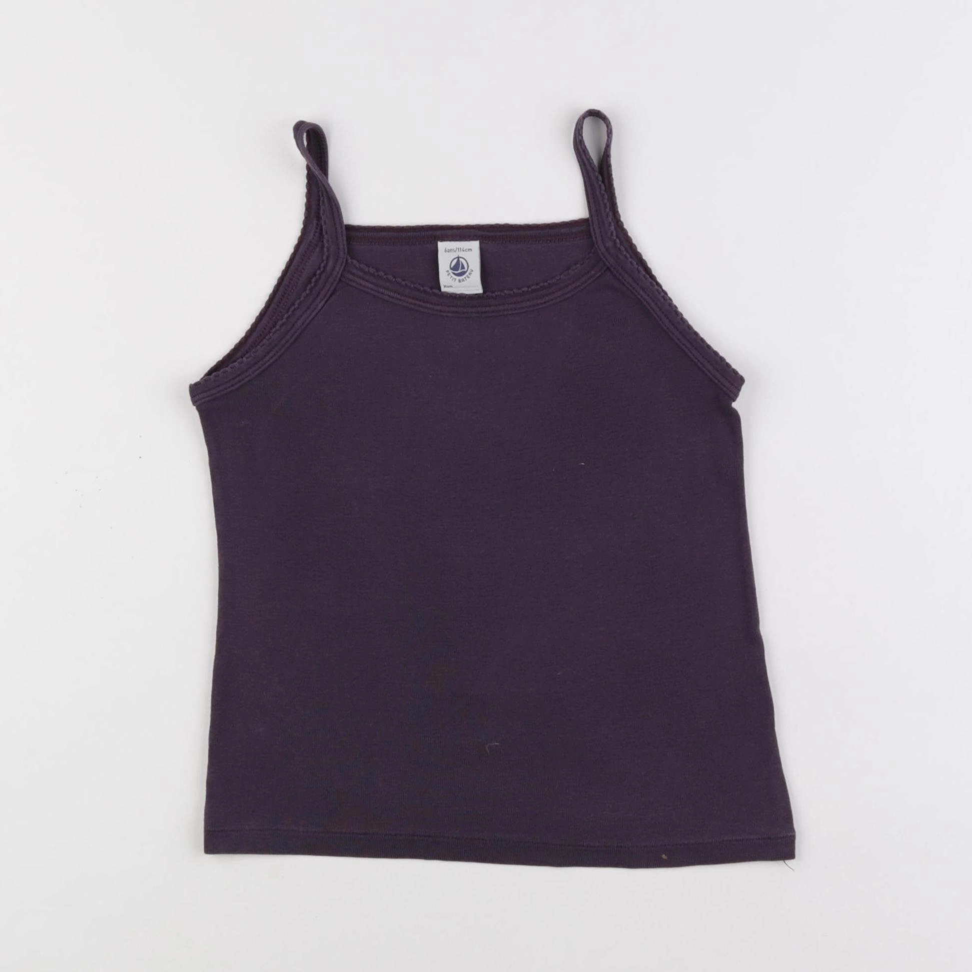 Petit Bateau - maillot de corps violet - 6 ans