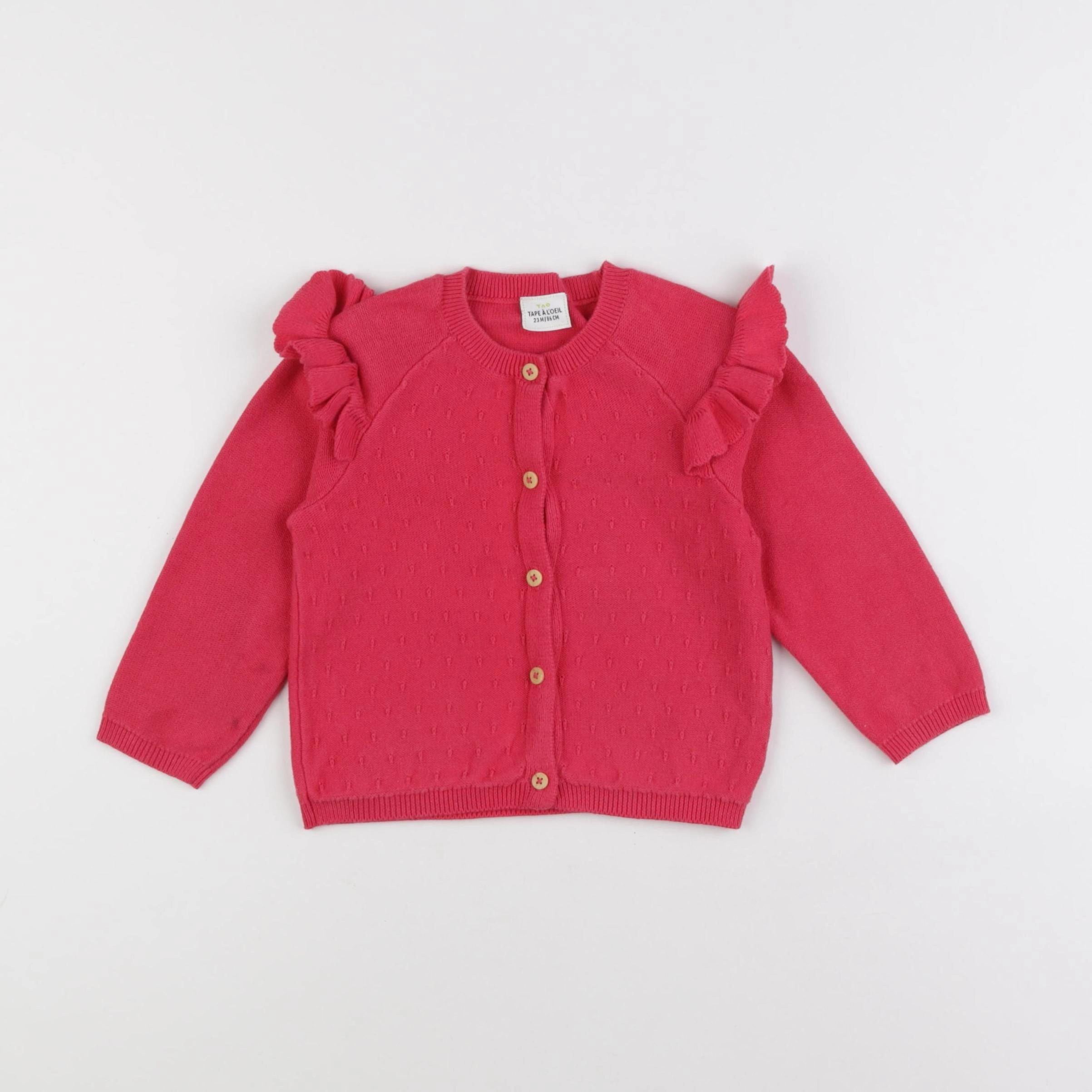 Tape à l'oeil - gilet rose - 24 mois