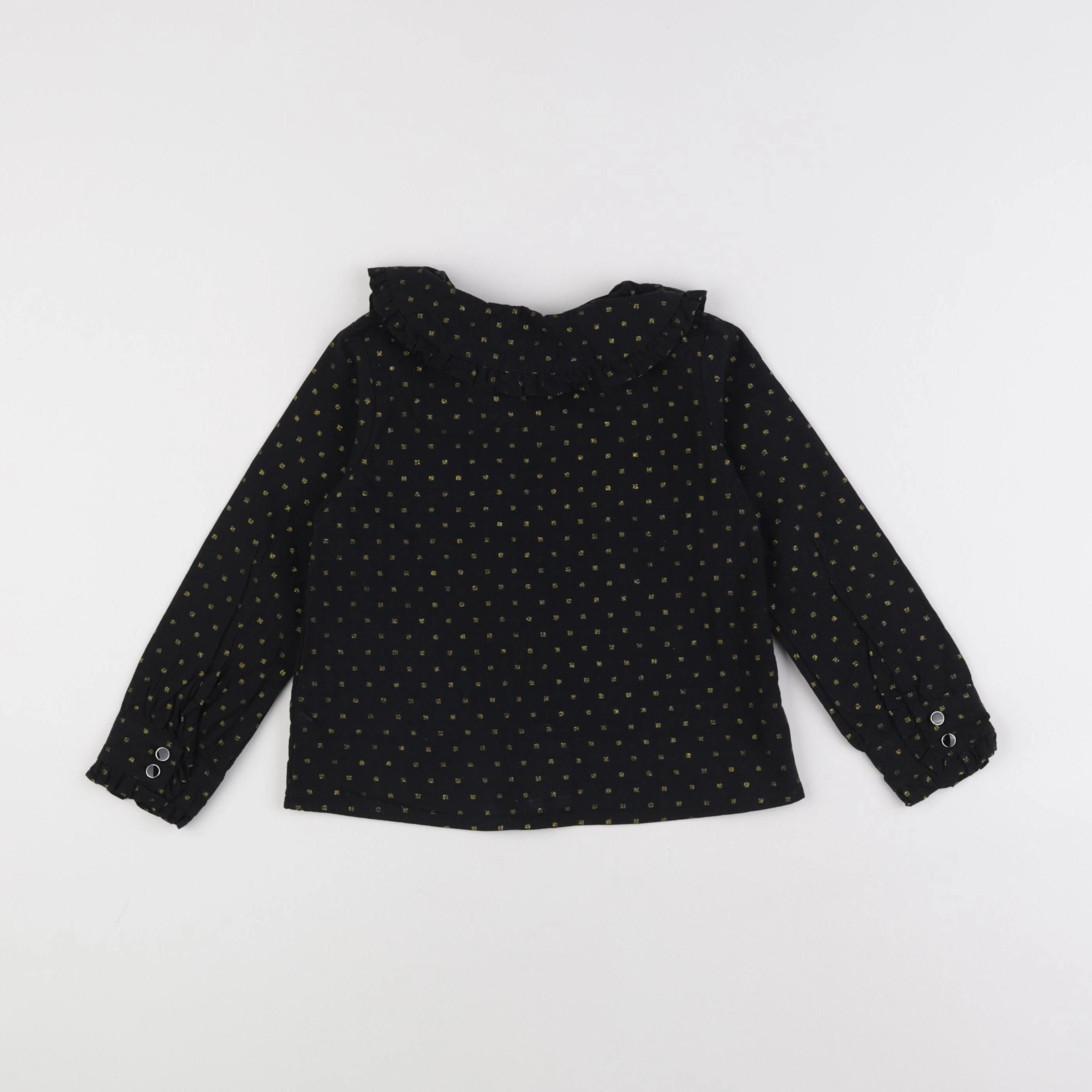 Vertbaudet - blouse noir, or - 4 ans