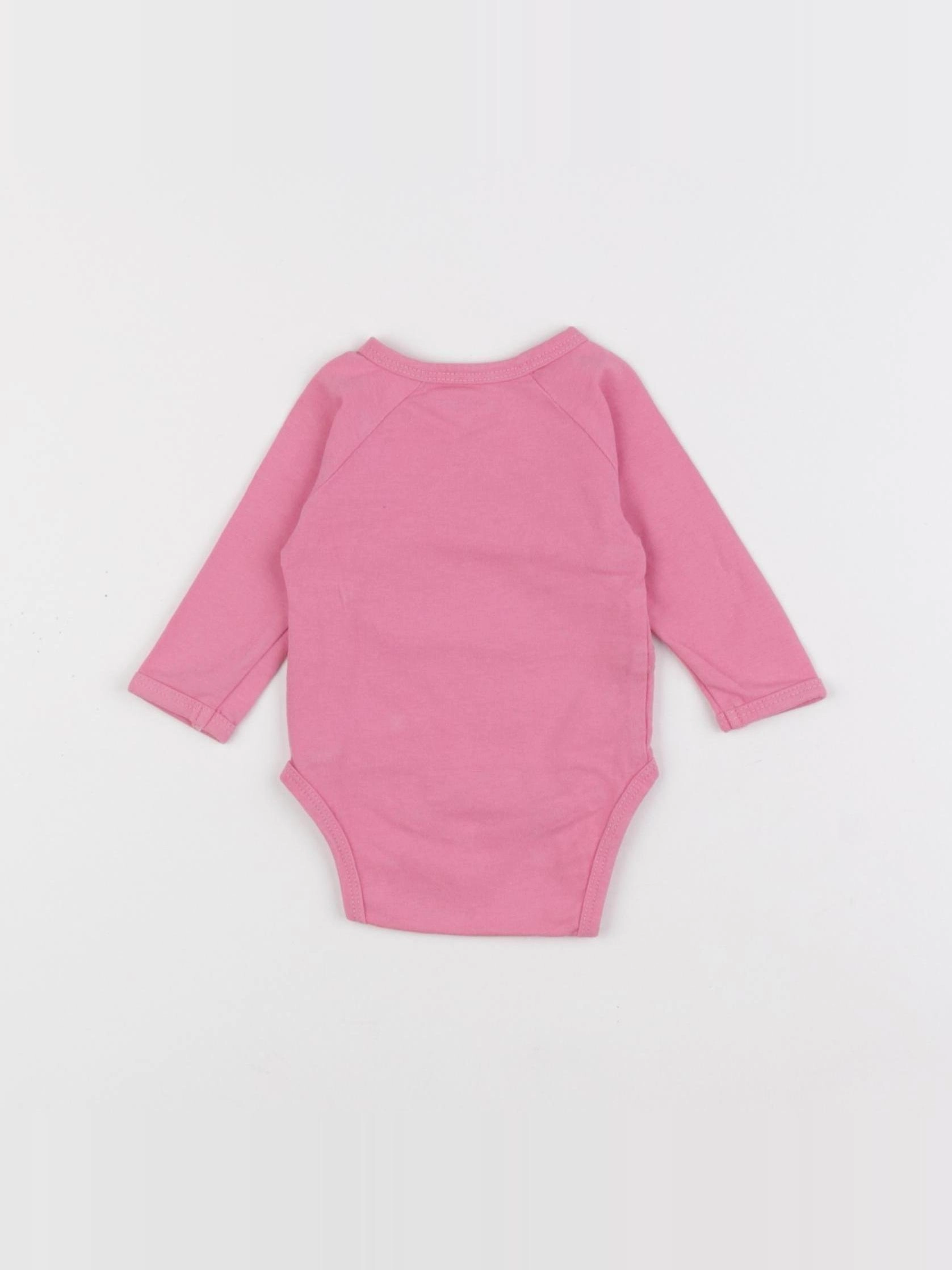 Vertbaudet - body rose - 1 mois
