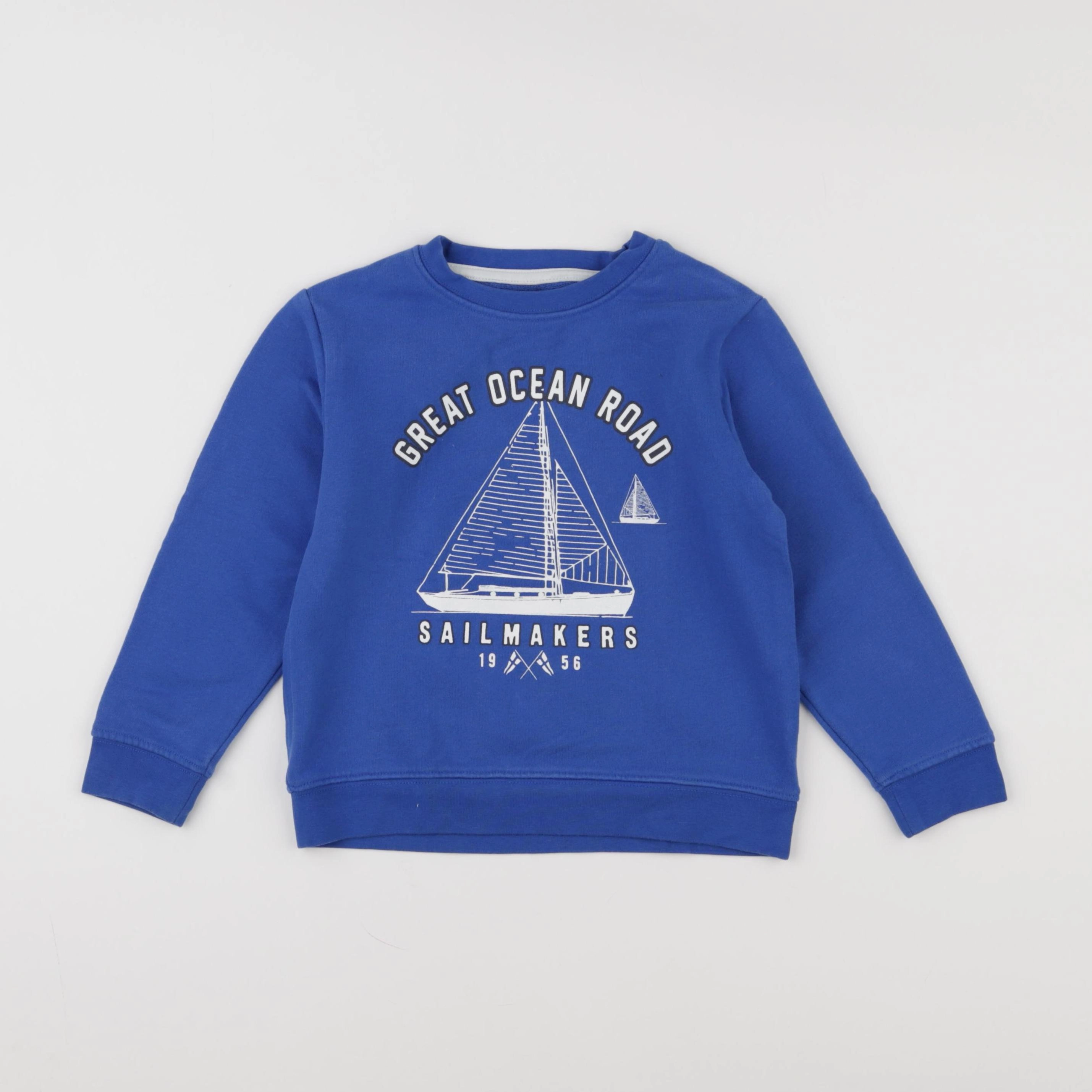 Vertbaudet - sweat bleu - 5 ans