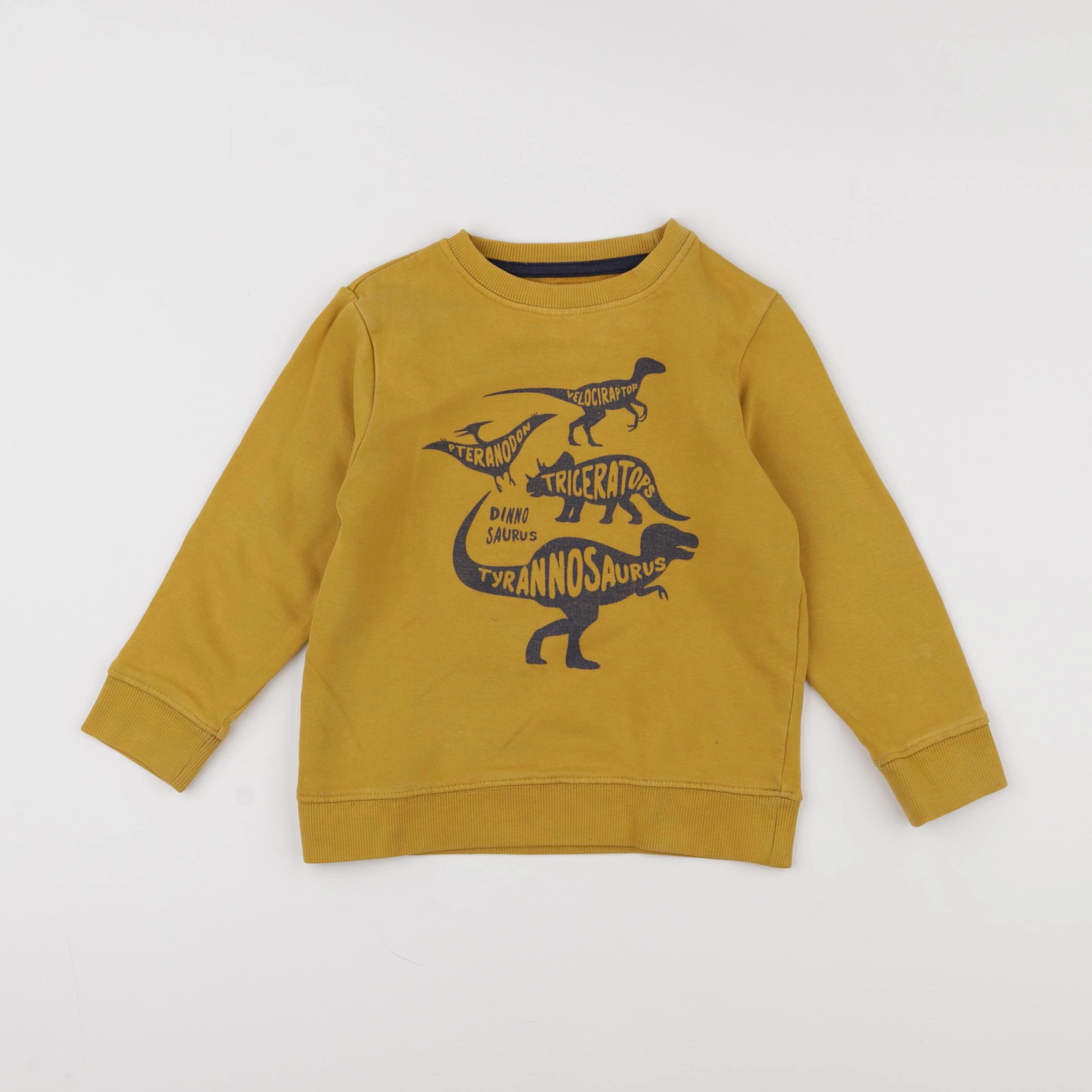 Vertbaudet - sweat jaune - 5 ans