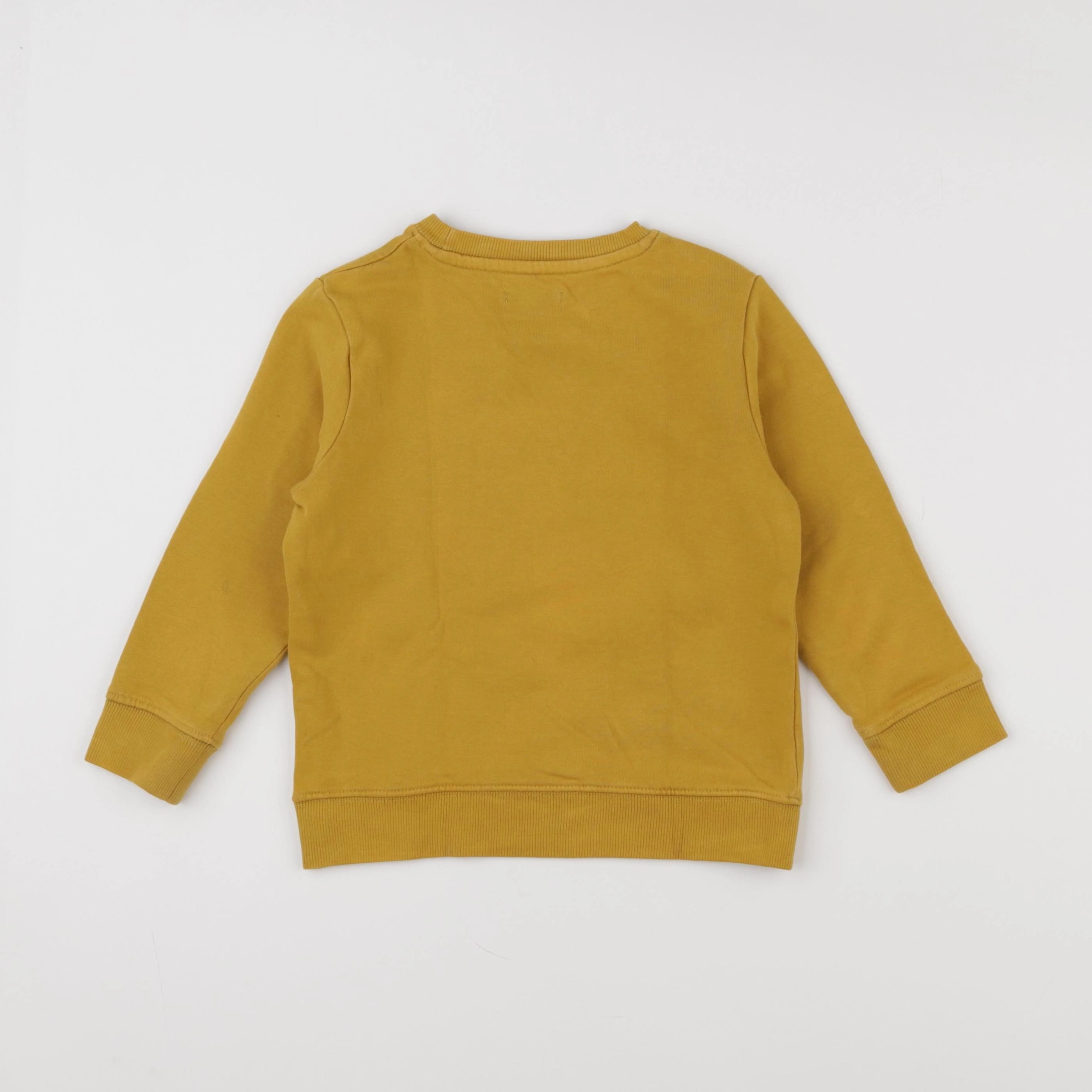 Vertbaudet - sweat jaune - 5 ans