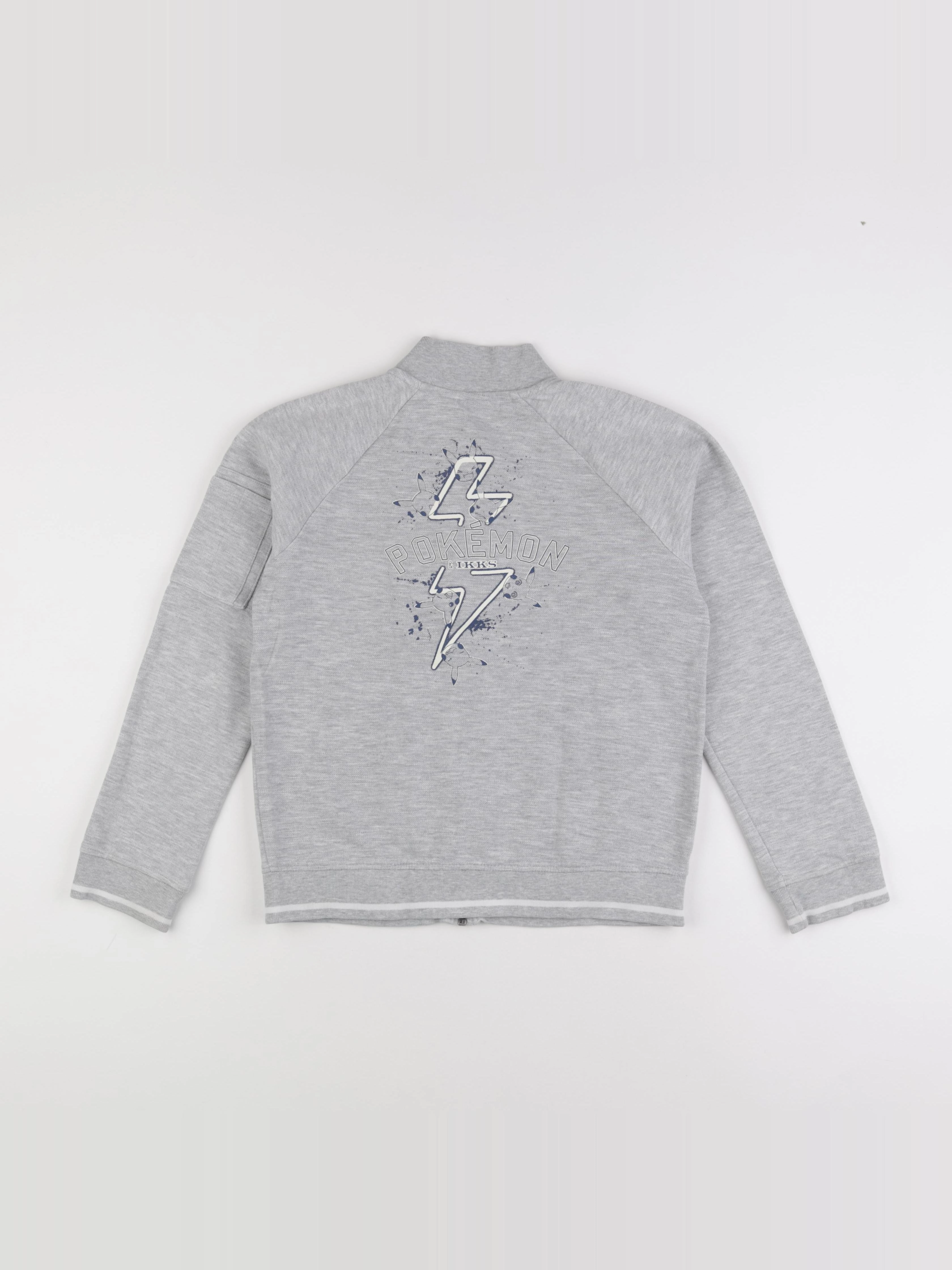 IKKS - sweat imprimé au dos gris - 12 ans