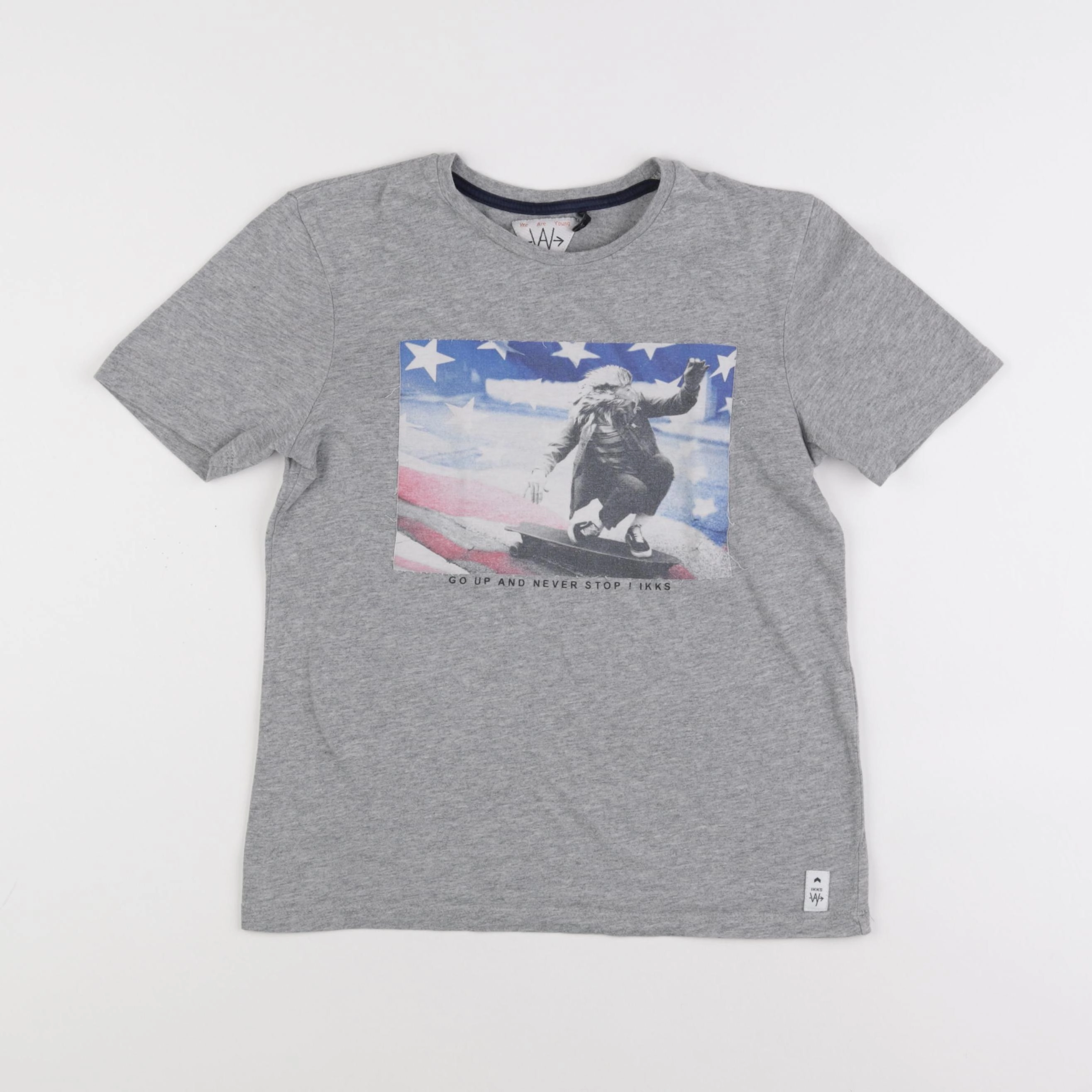 IKKS - tee-shirt gris - 12 ans