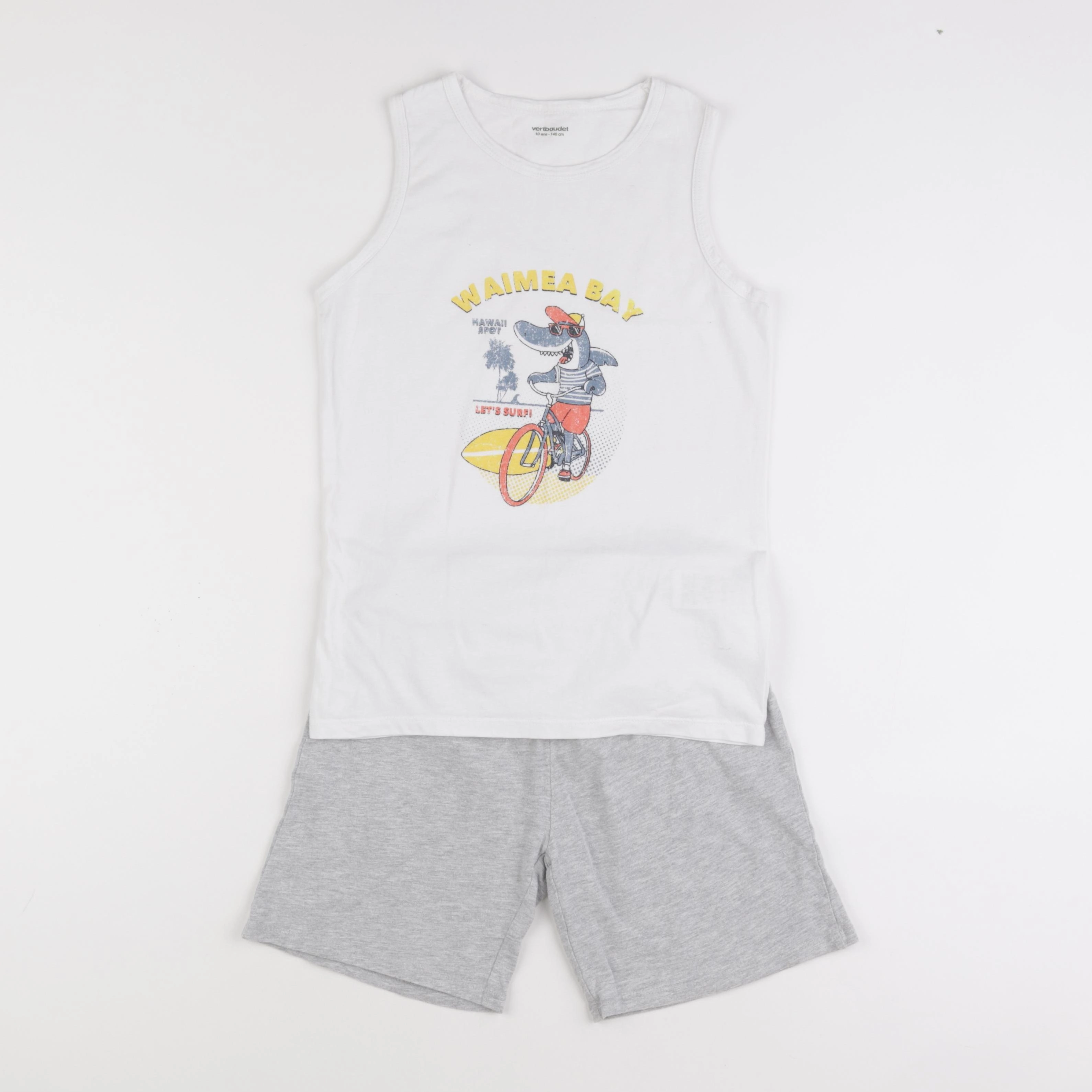 Vertbaudet - pyjama coton multicolore - 10 ans