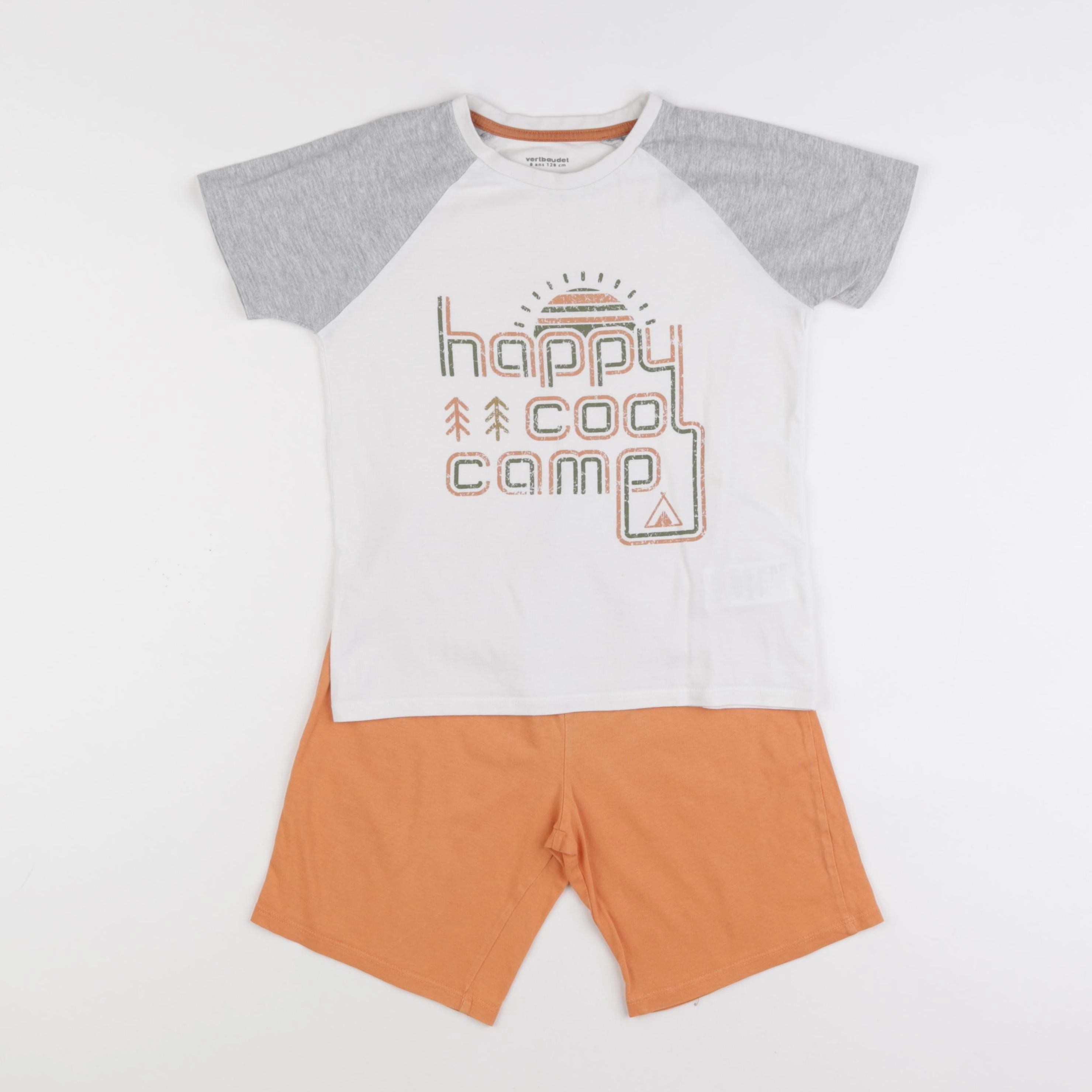 Vertbaudet - pyjama coton multicolore - 8 ans