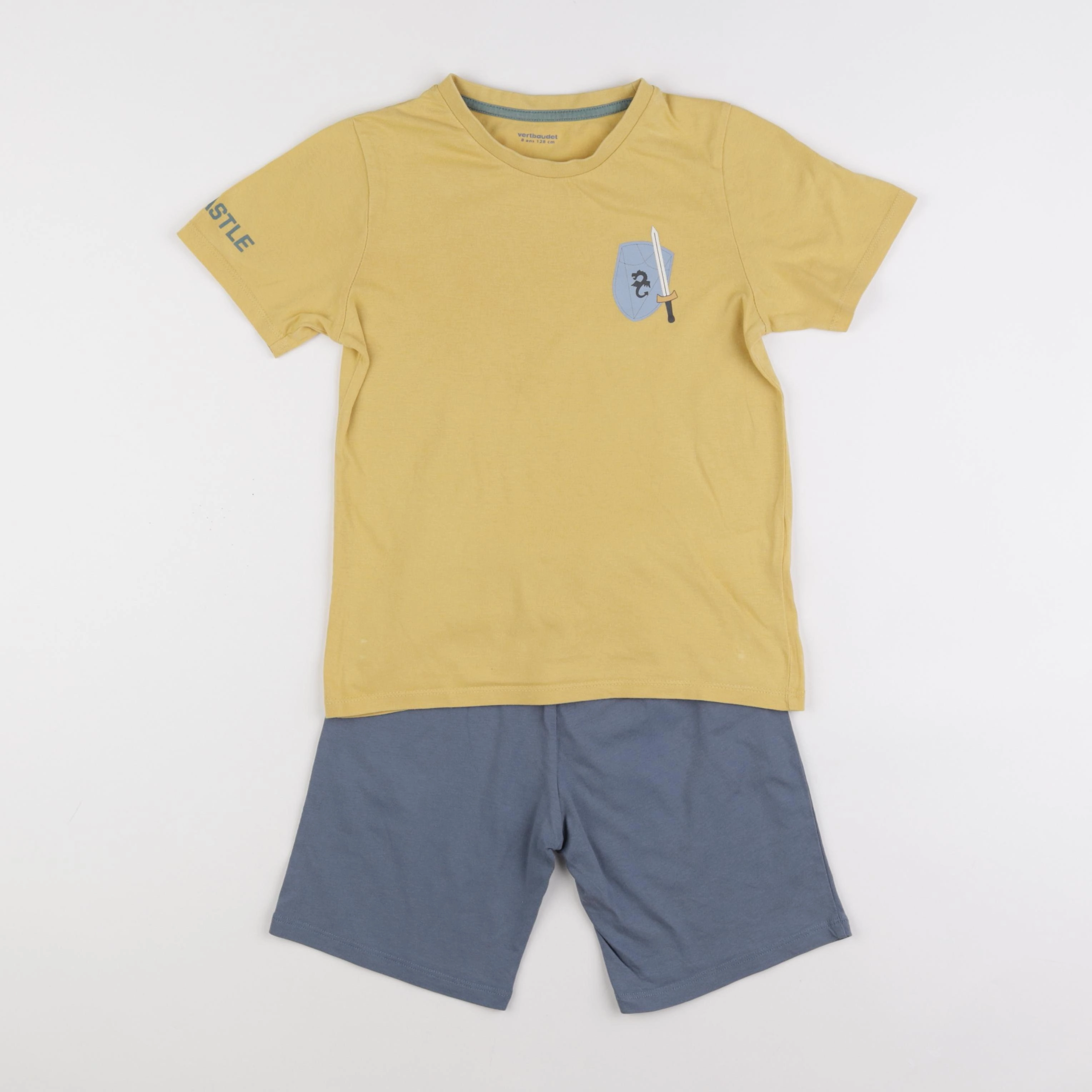 Vertbaudet - pyjama coton multicolore - 8 ans