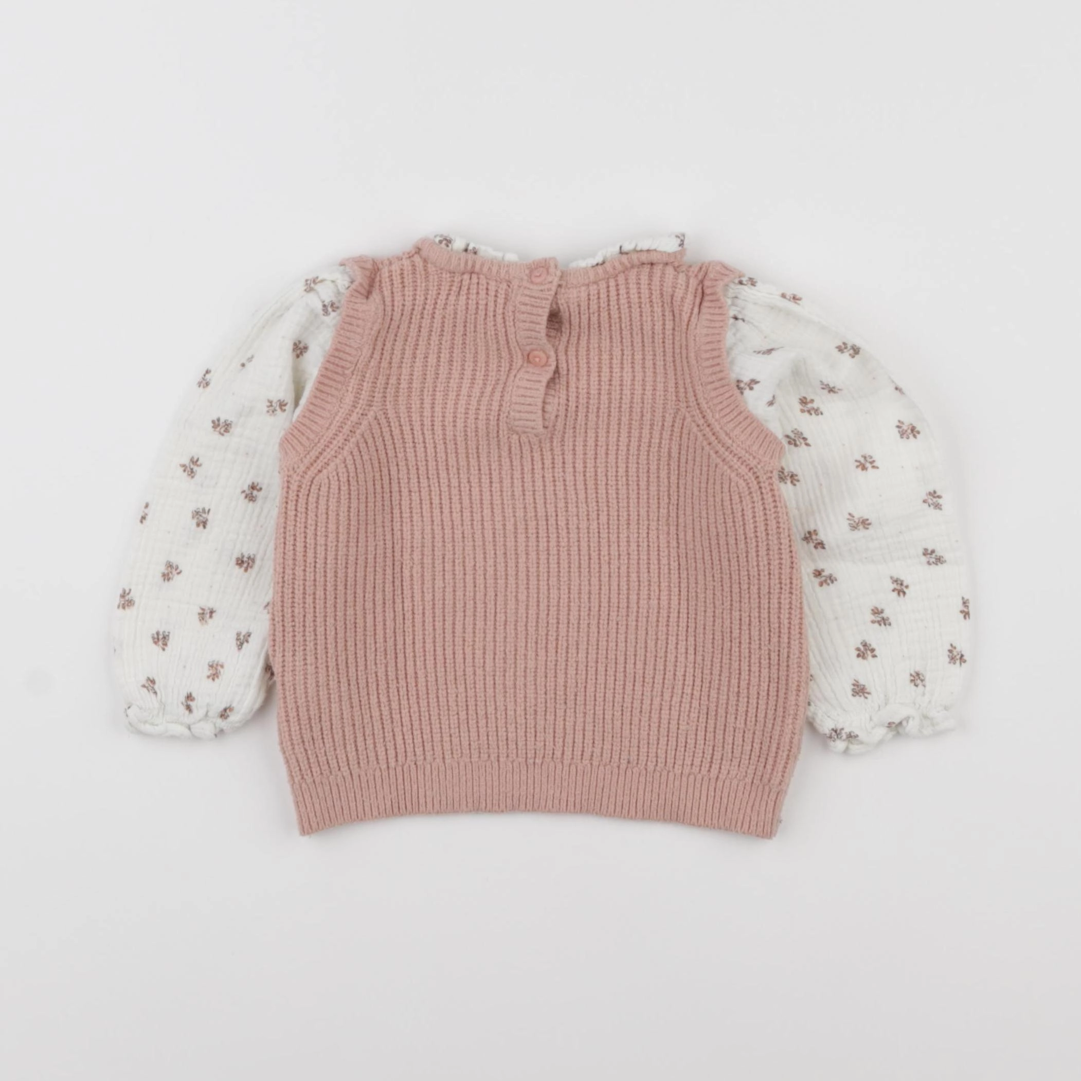 Vertbaudet - pull rose - 18 mois