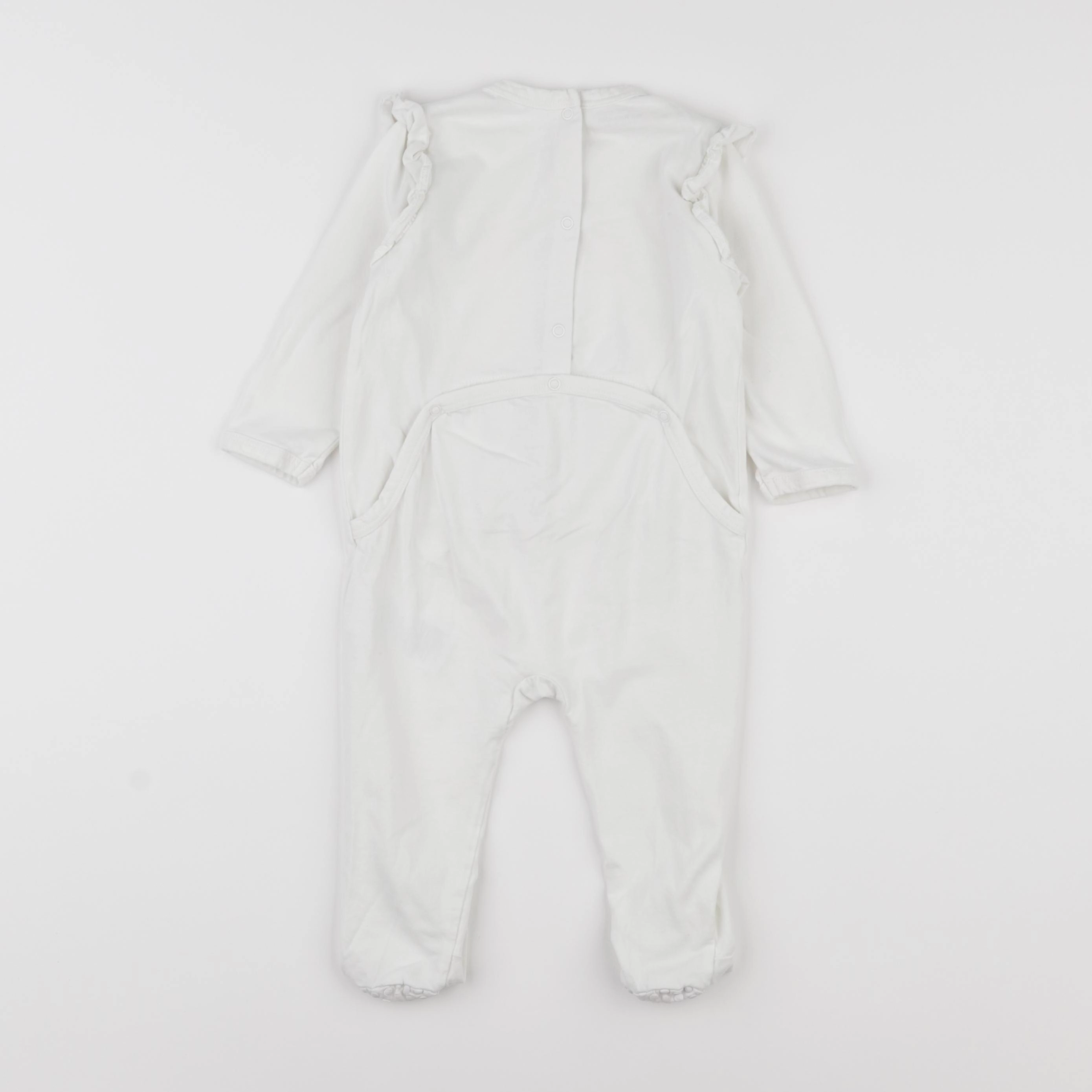 Vertbaudet - pyjama coton blanc - 12 mois