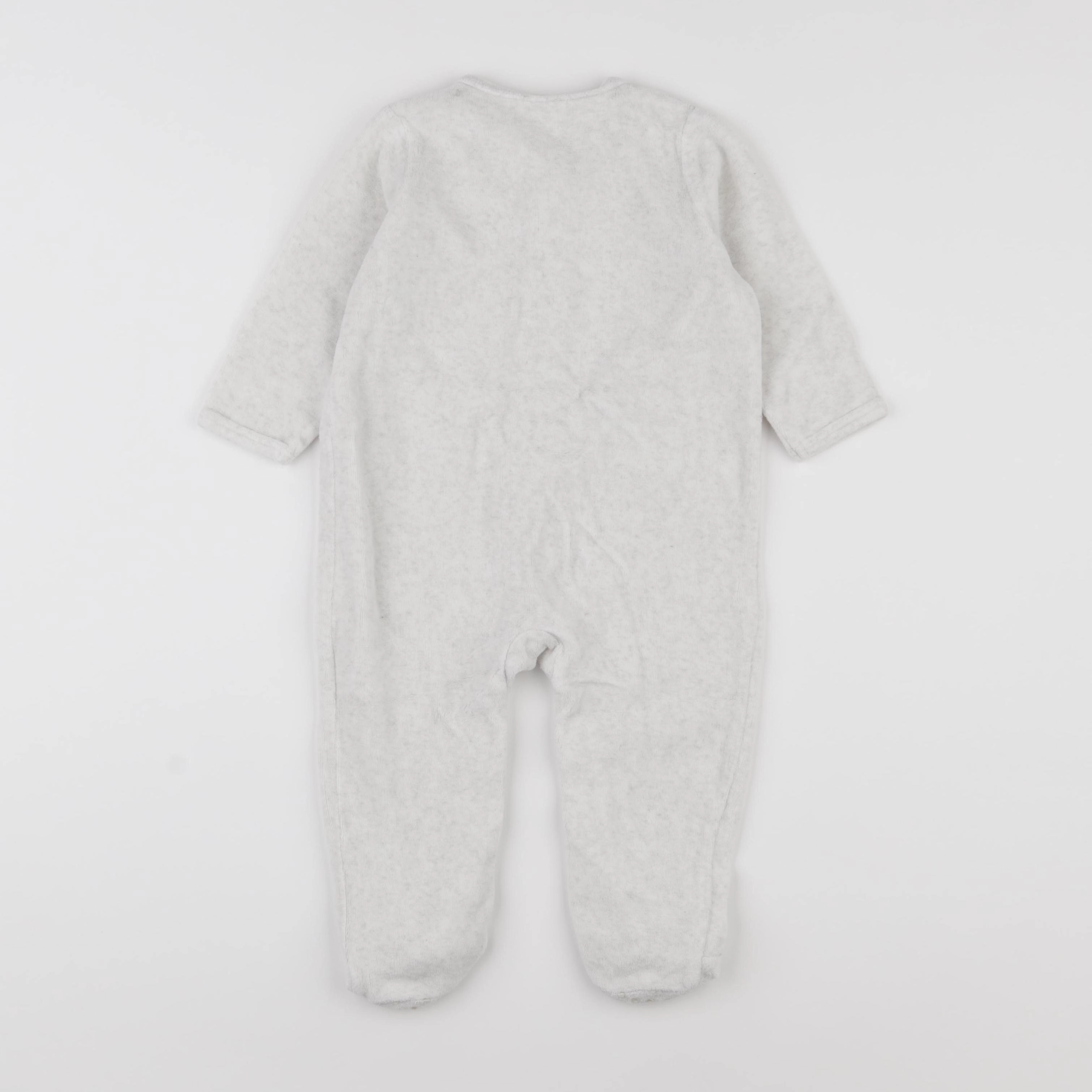 Vertbaudet - pyjama velours beige - 18 mois