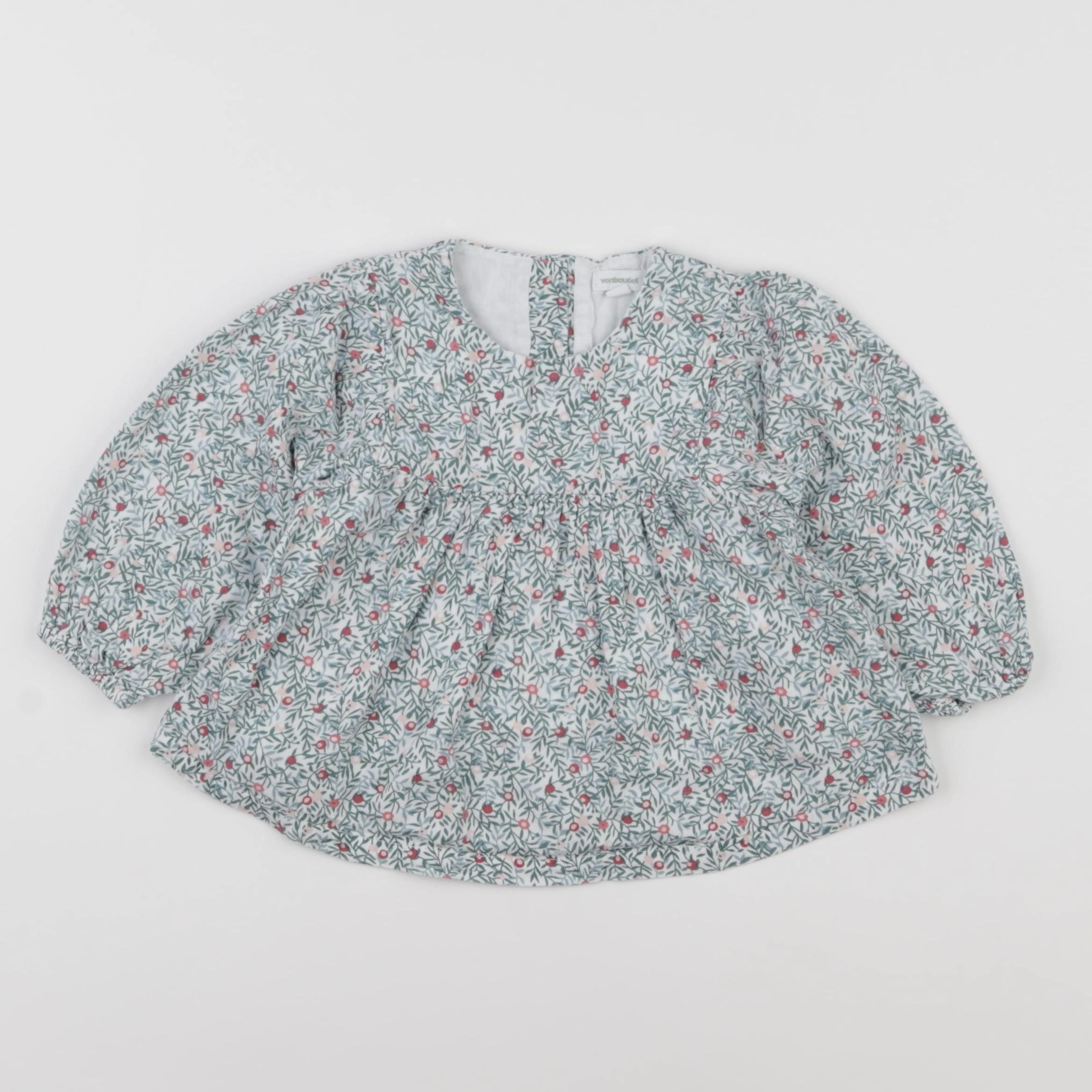 Vertbaudet - blouse vert - 18 mois