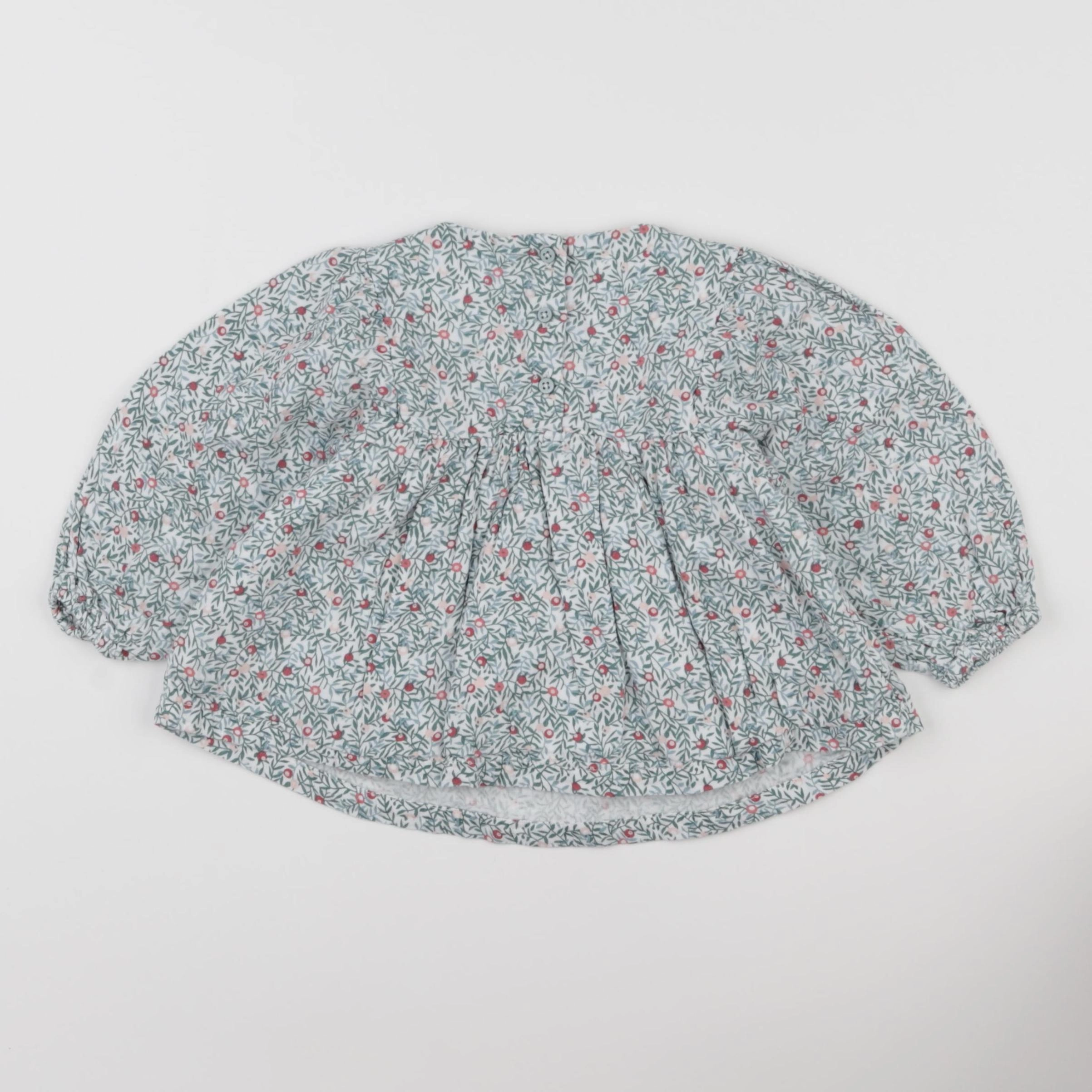 Vertbaudet - blouse vert - 18 mois