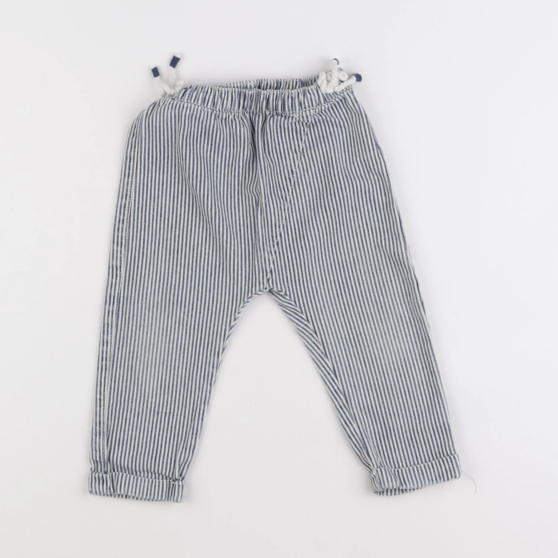 Vertbaudet - pantalon bleu - 18 mois