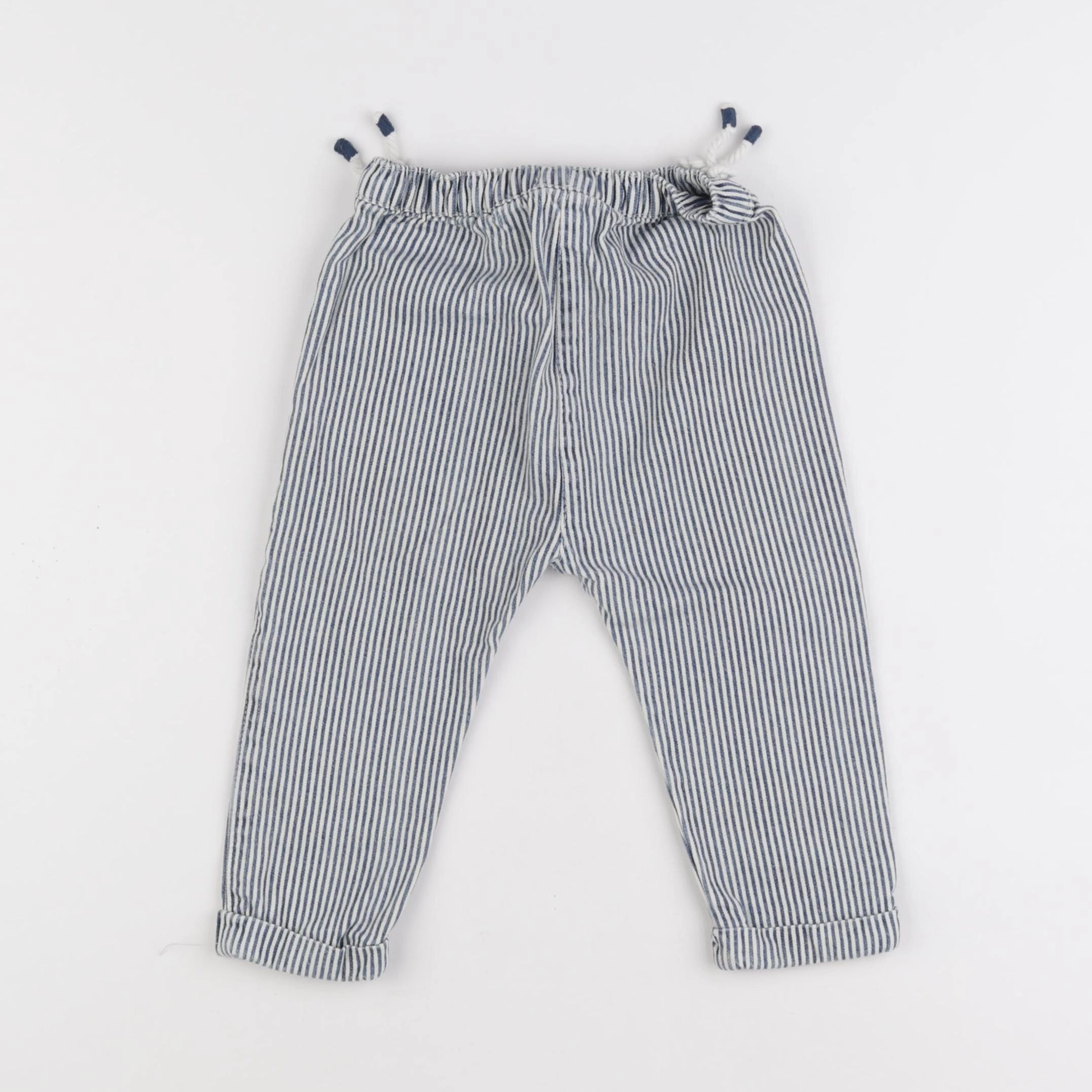 Vertbaudet - pantalon bleu - 18 mois