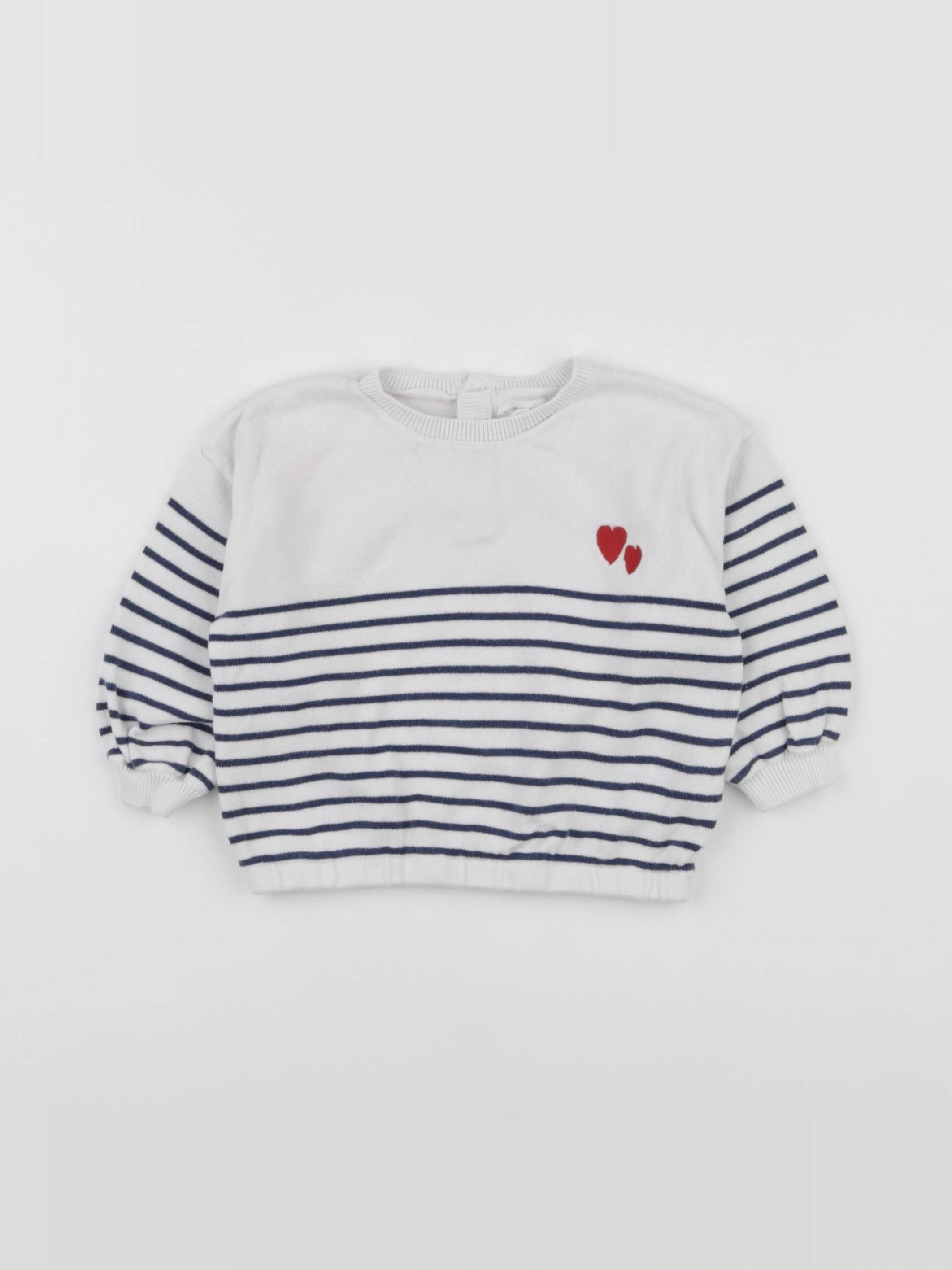 Vertbaudet - pull bleu - 12 mois