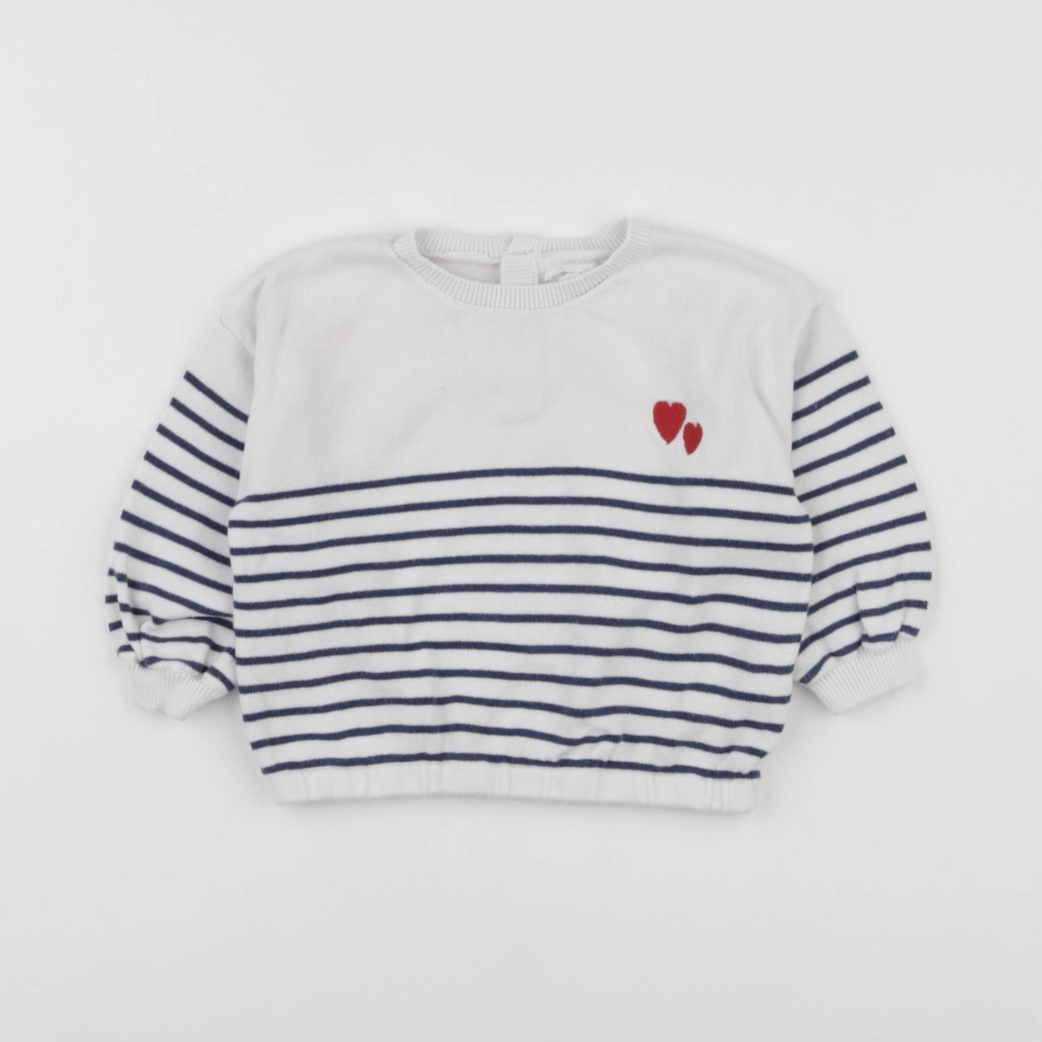 Vertbaudet - pull bleu - 12 mois