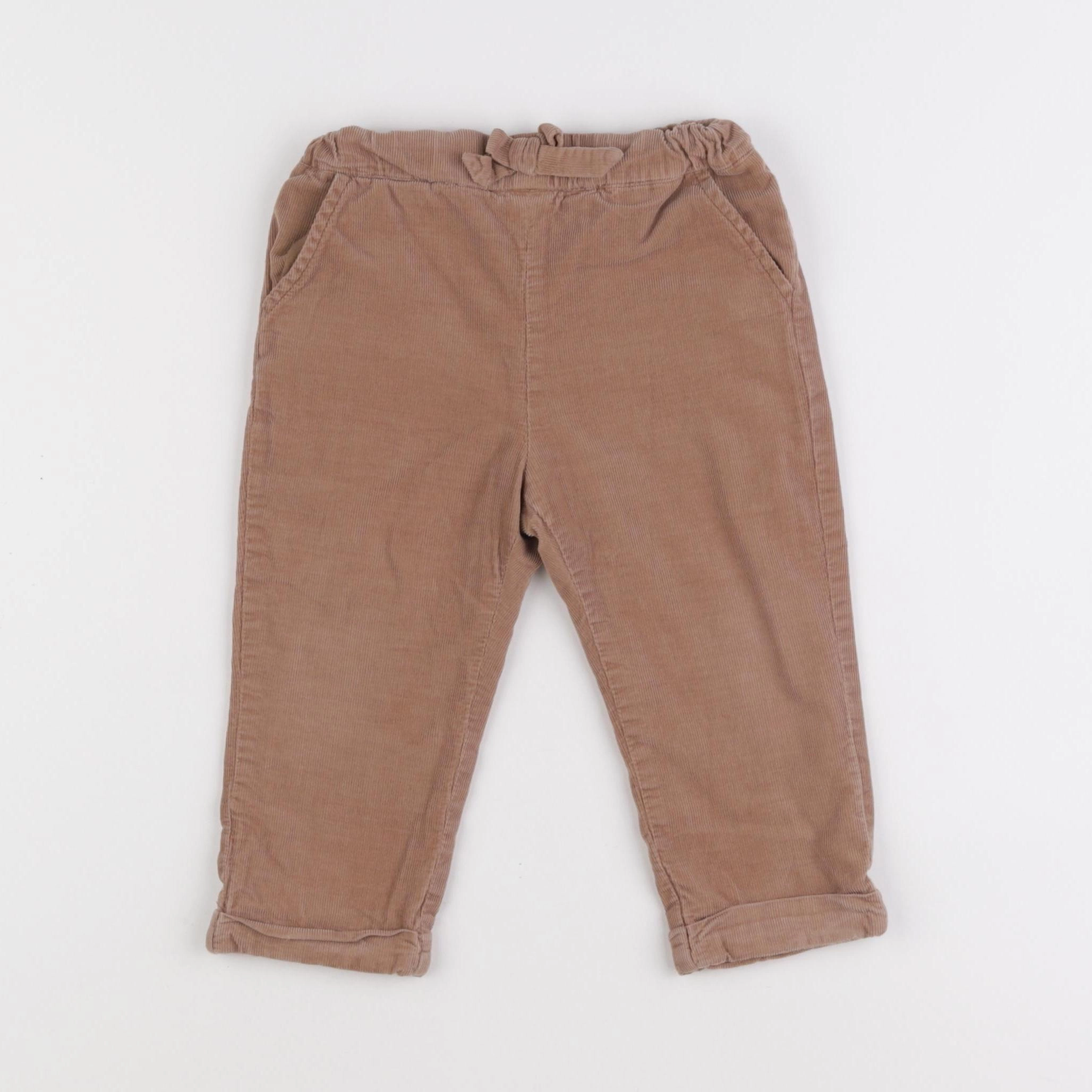 Vertbaudet - pantalon marron - 2 ans