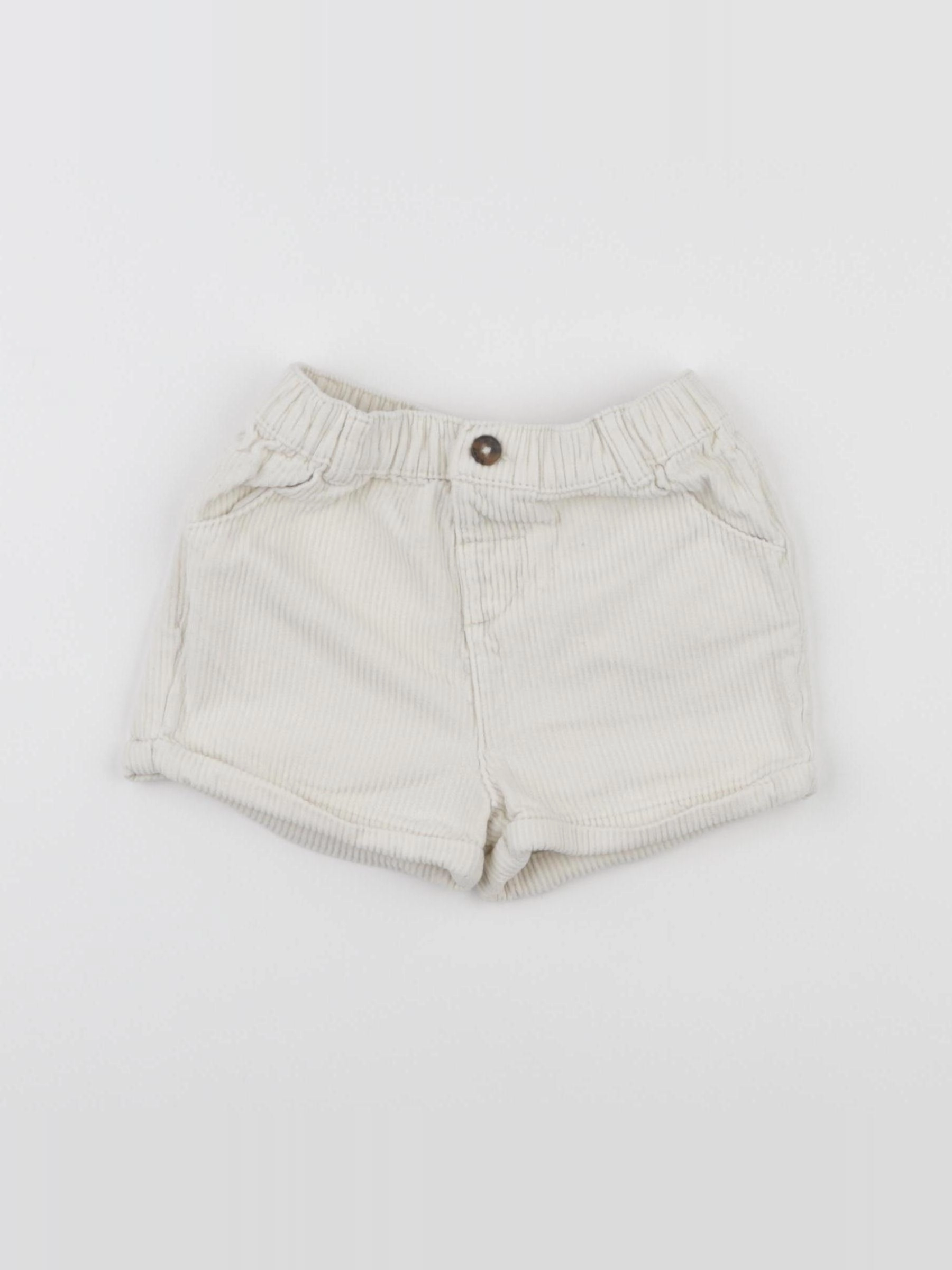 Vertbaudet - short beige - 24 mois