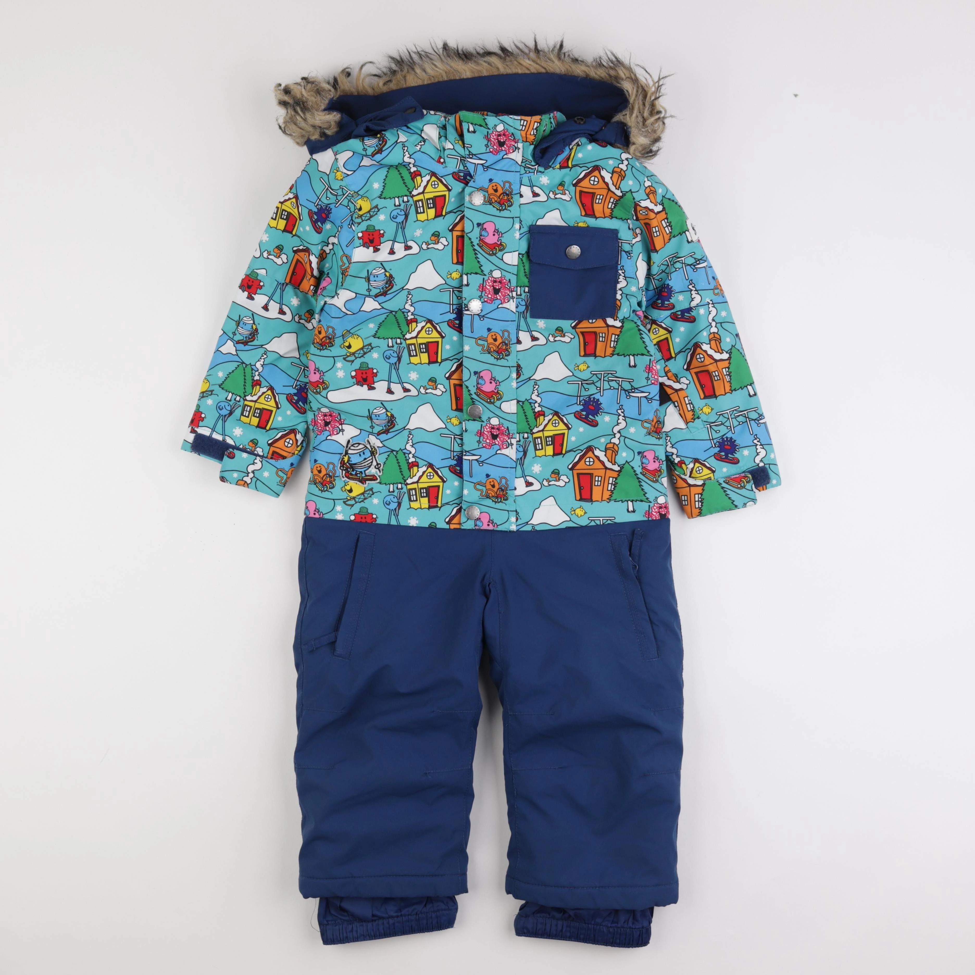 Quiksilver - combinaison de ski bleu - 3 ans