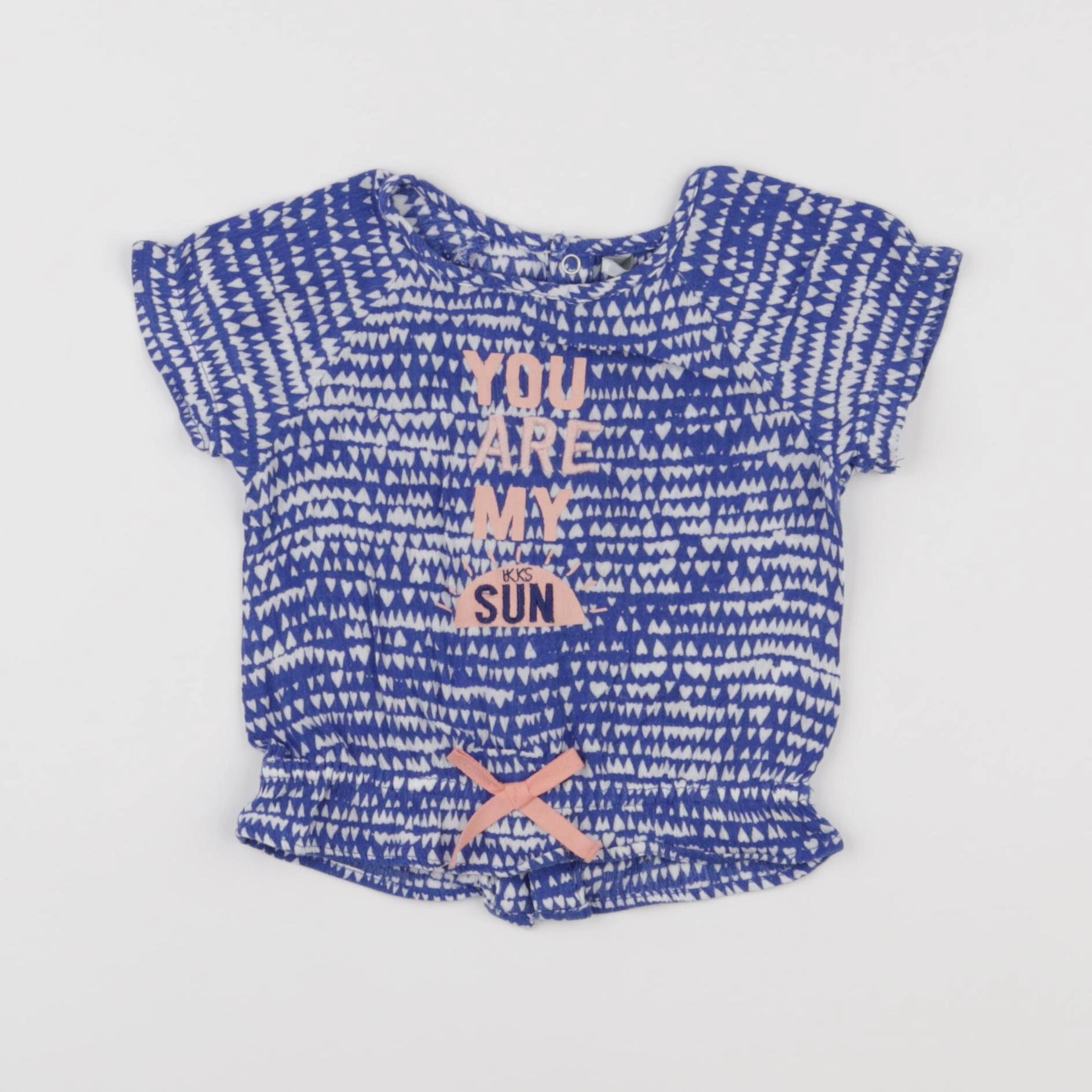 IKKS - tee-shirt bleu - 2 ans