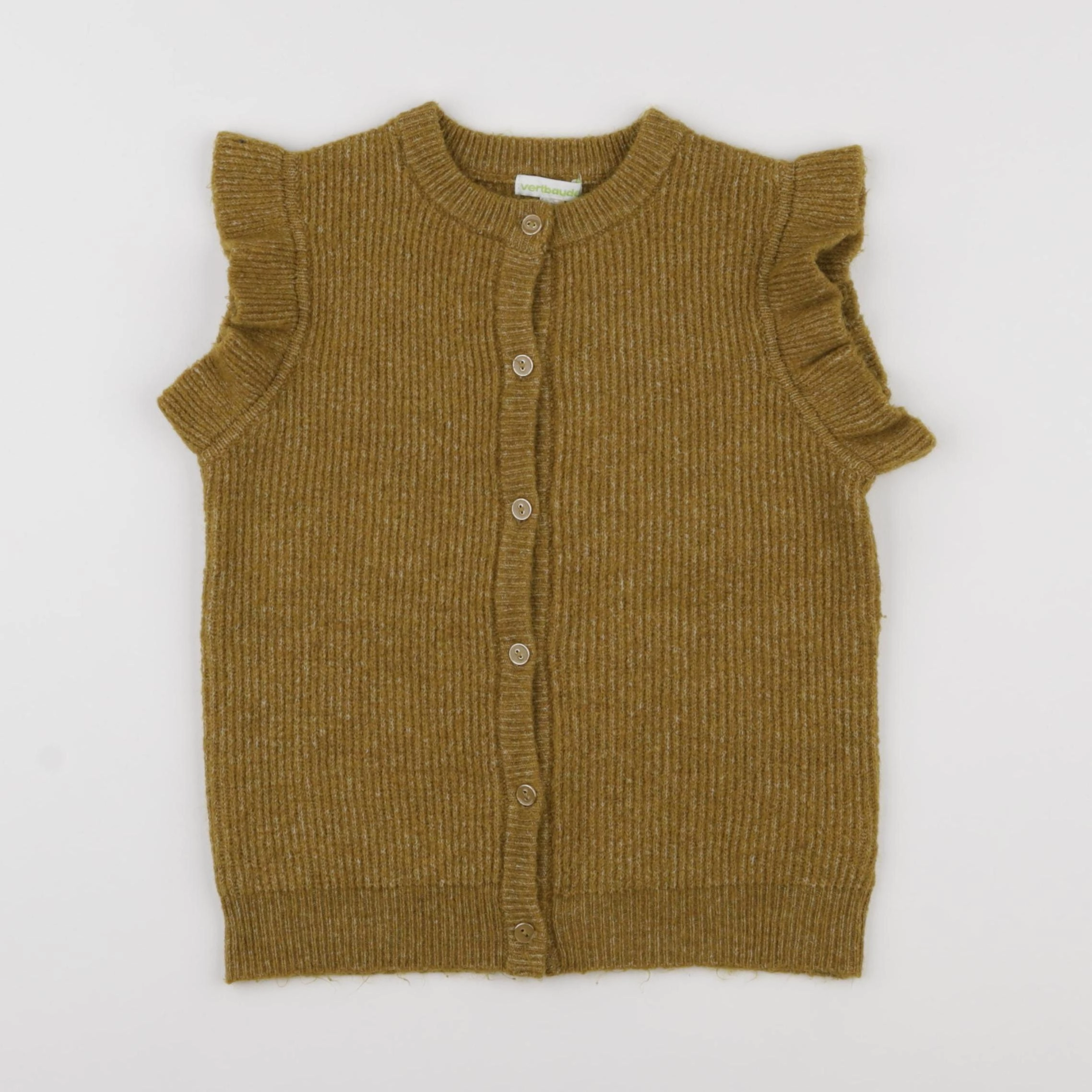 Vertbaudet - gilet vert - 8 ans