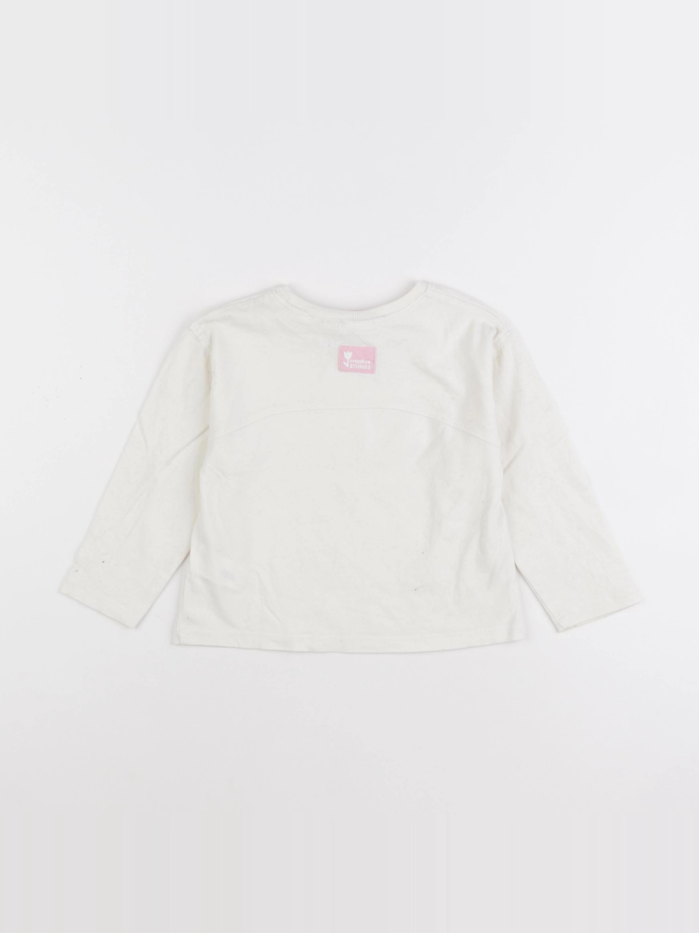 Zara - tee-shirt beige - 3 ans