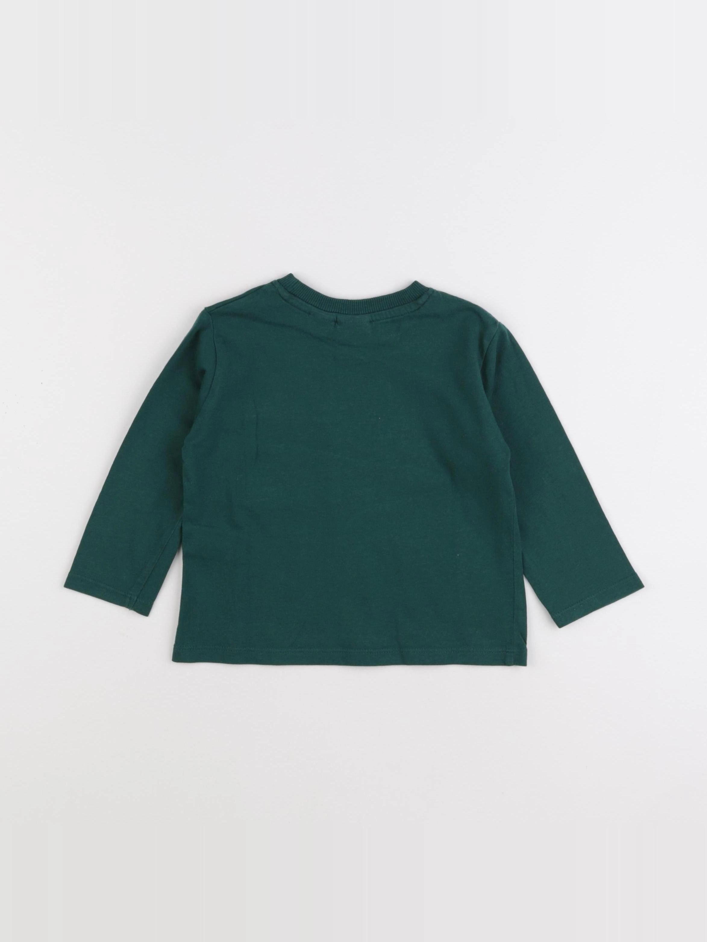 Zara - tee-shirt vert - 12/18 mois