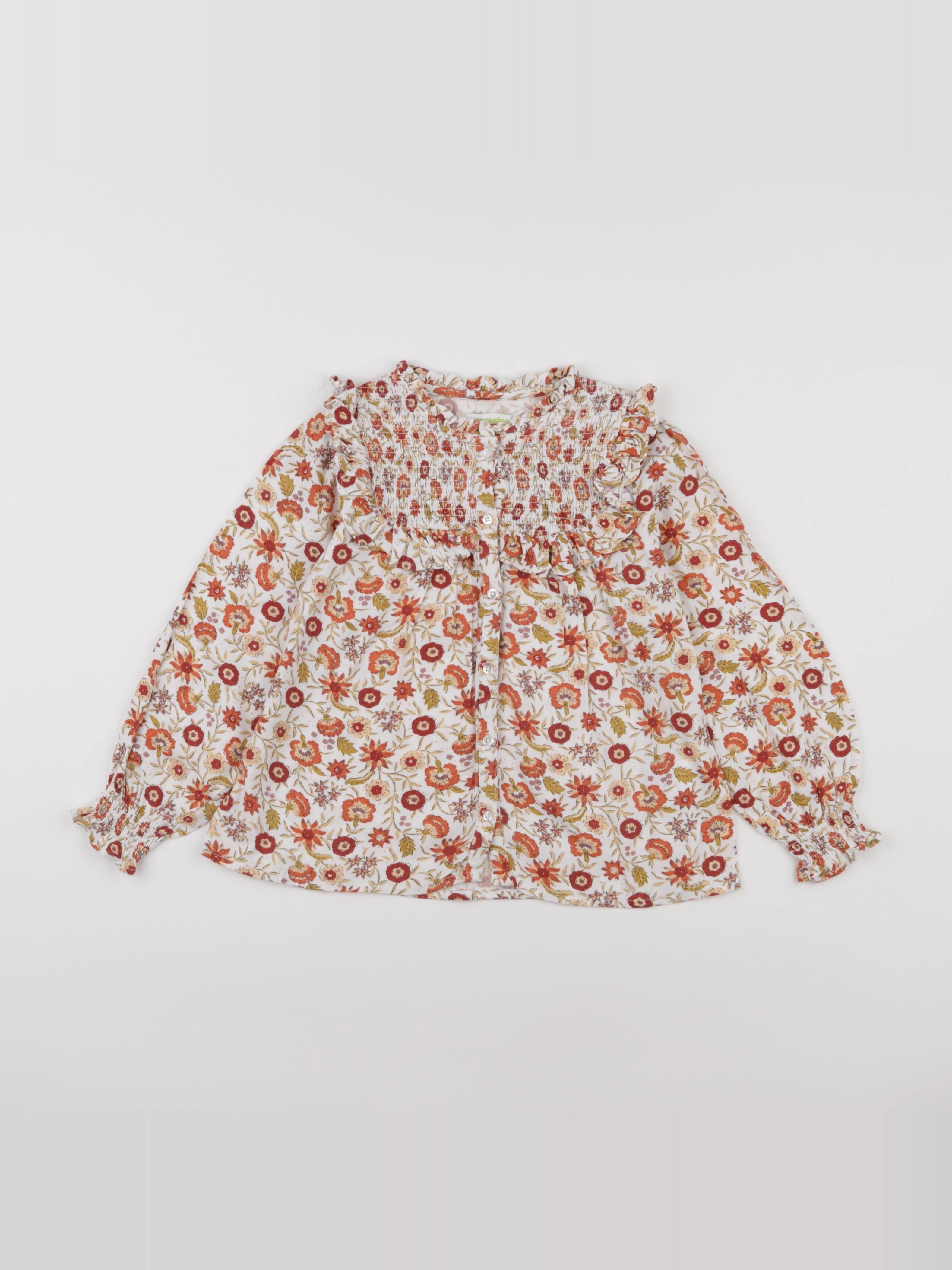 Vertbaudet - chemise multicolore - 7 ans