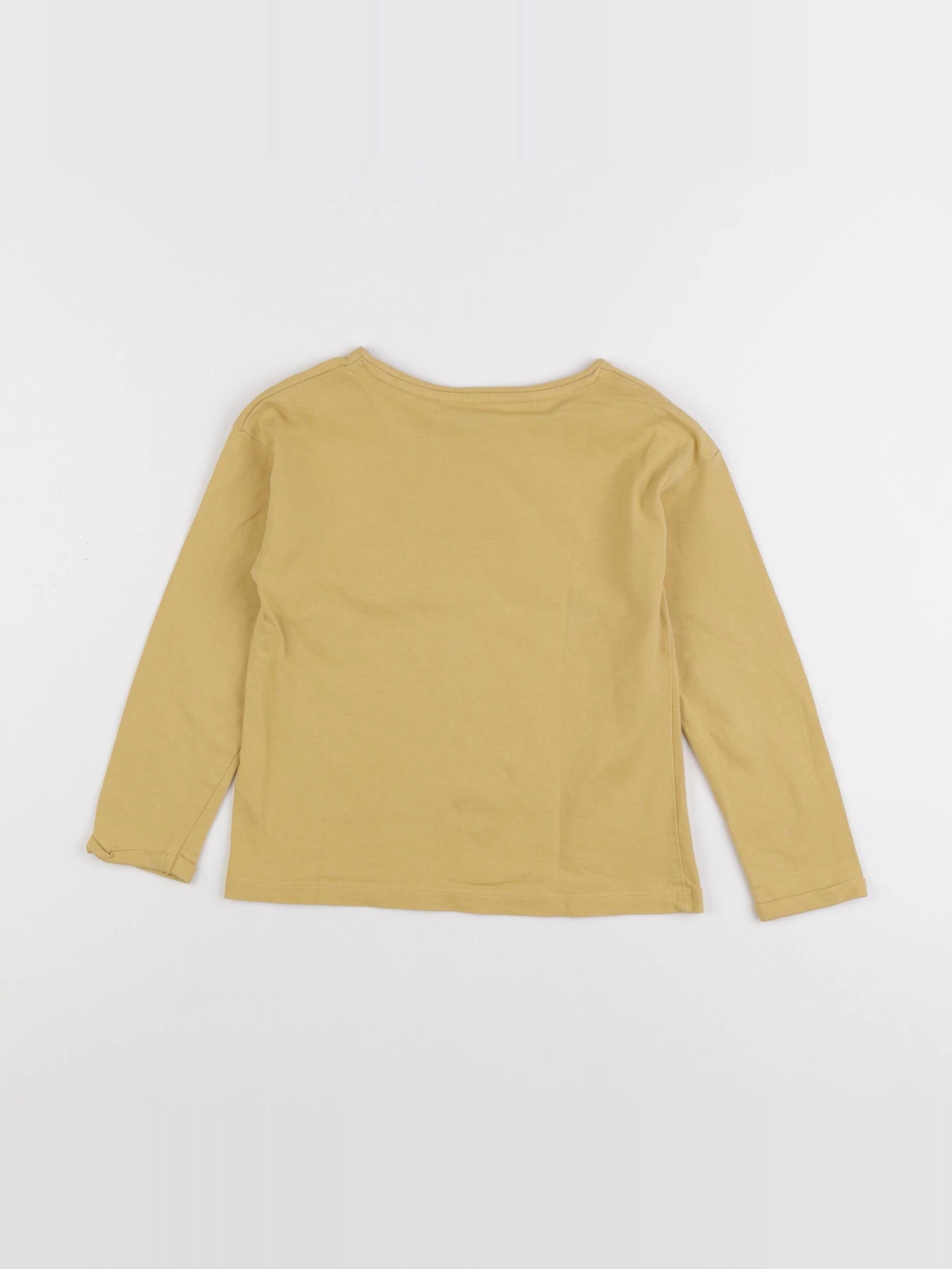 Vertbaudet - tee-shirt jaune - 5 ans