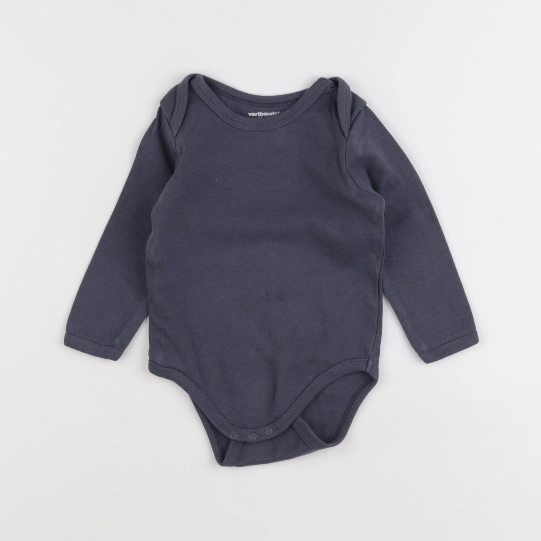 Vertbaudet - body bleu - 12 mois