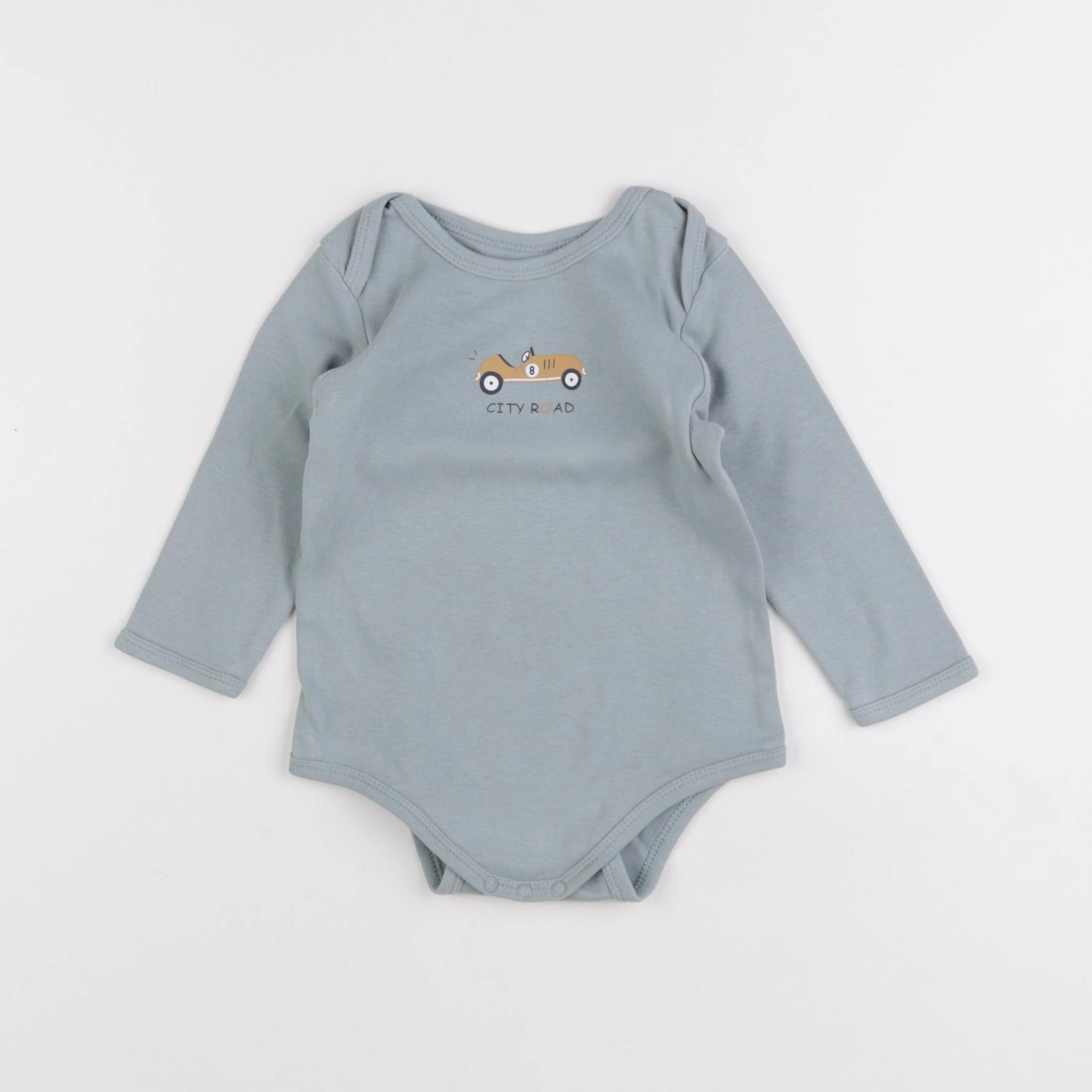 Vertbaudet - body bleu - 12 mois