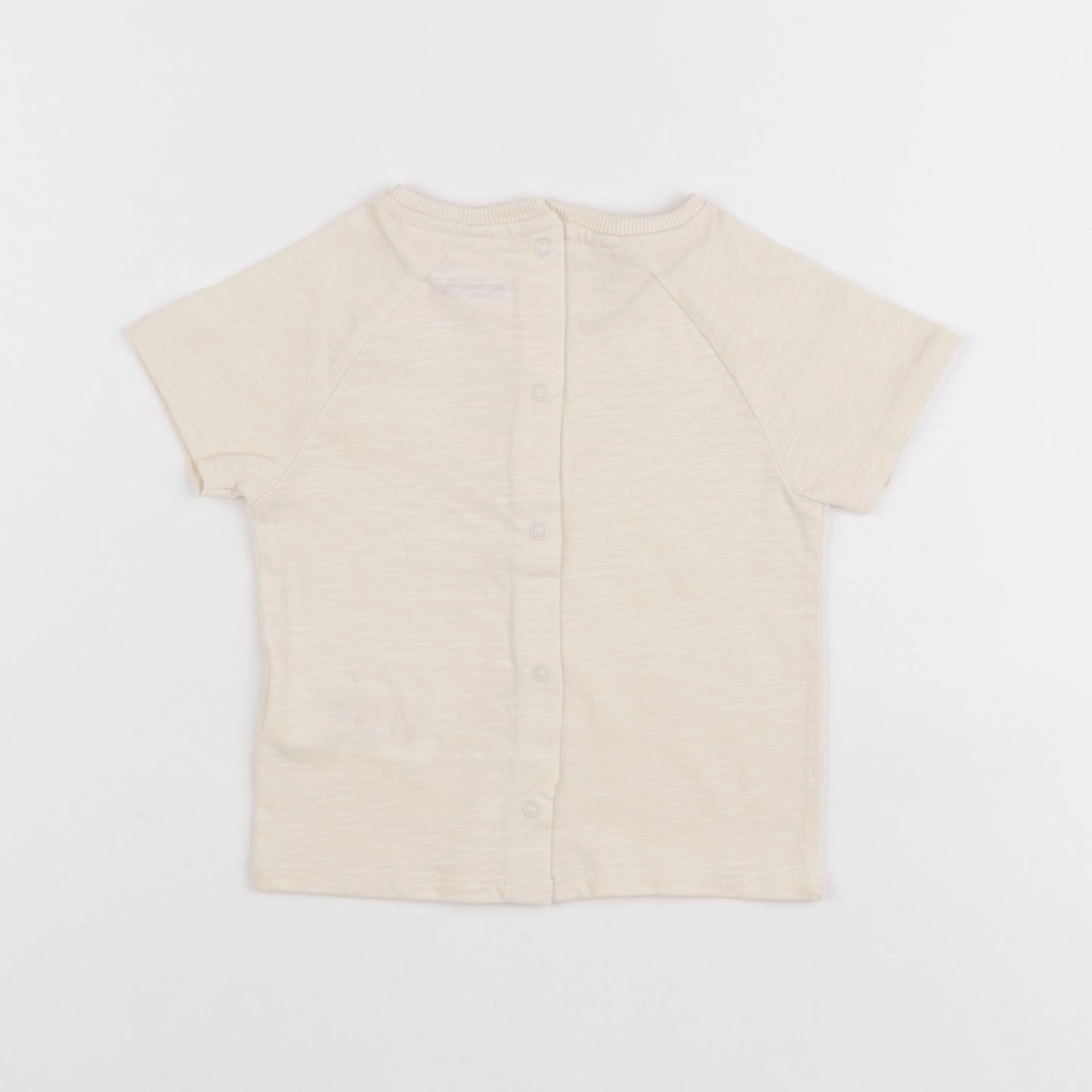 Vertbaudet - tee-shirt beige - 12 mois
