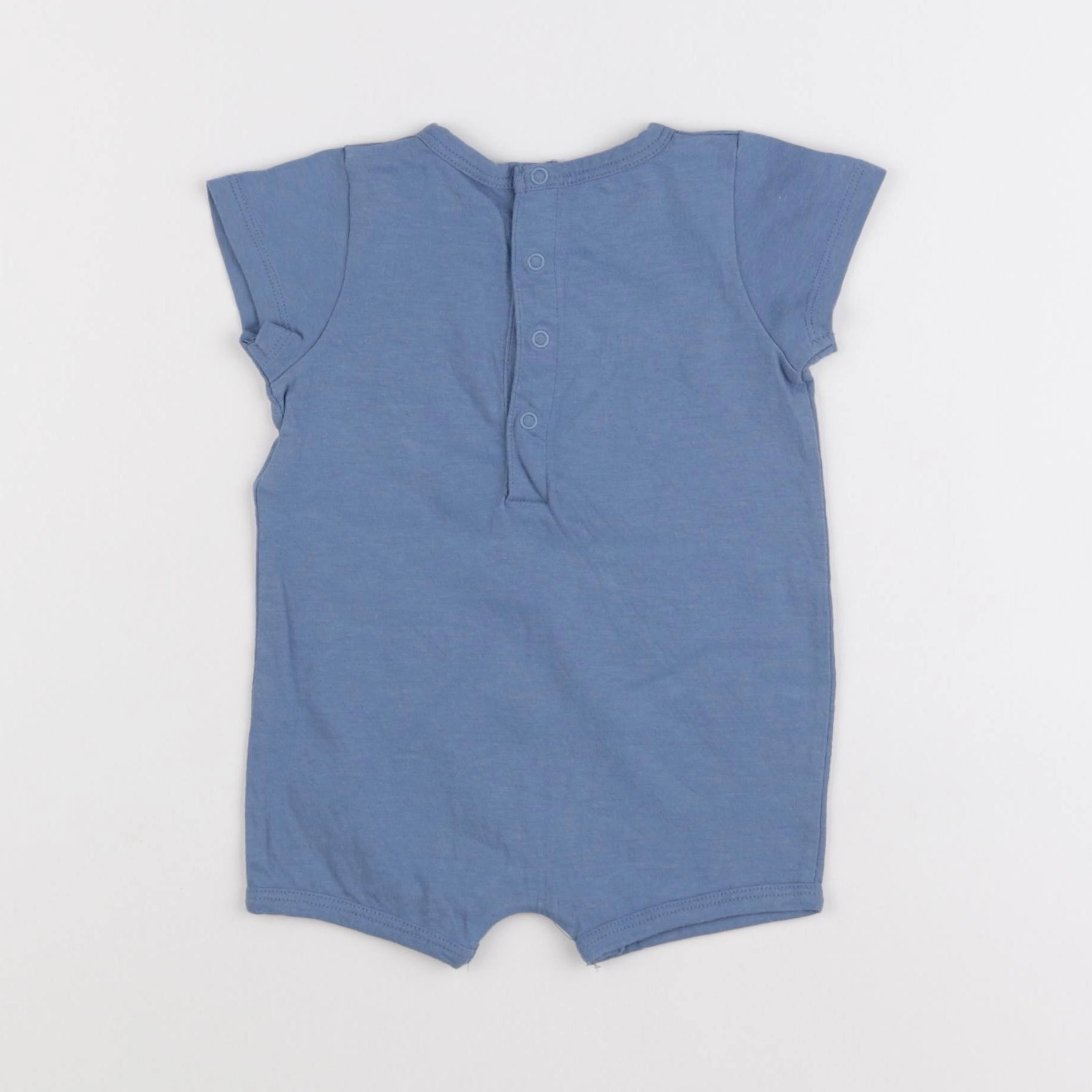 Vertbaudet - pyjama coton bleu - 6 mois