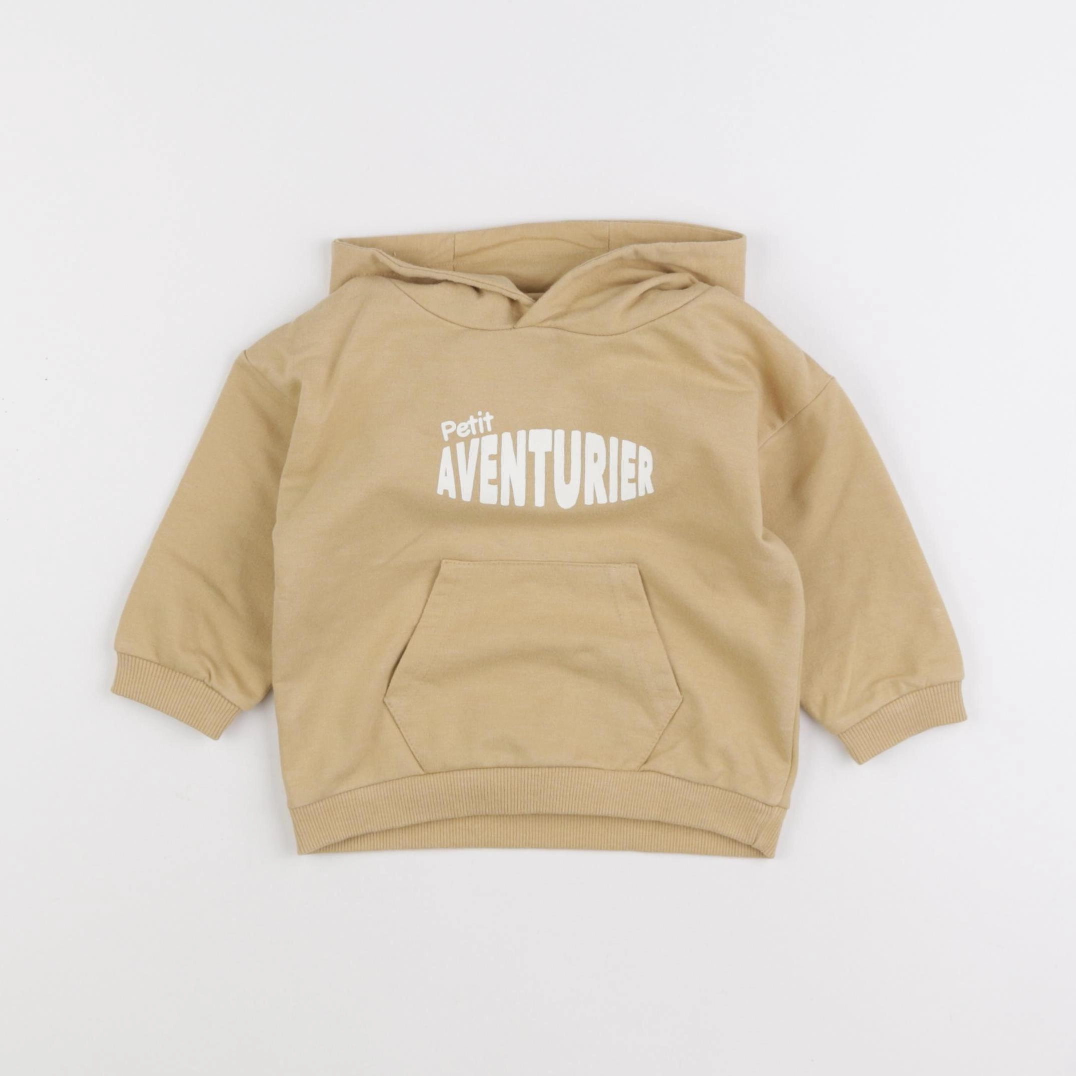 Vertbaudet - sweat jaune - 12 mois