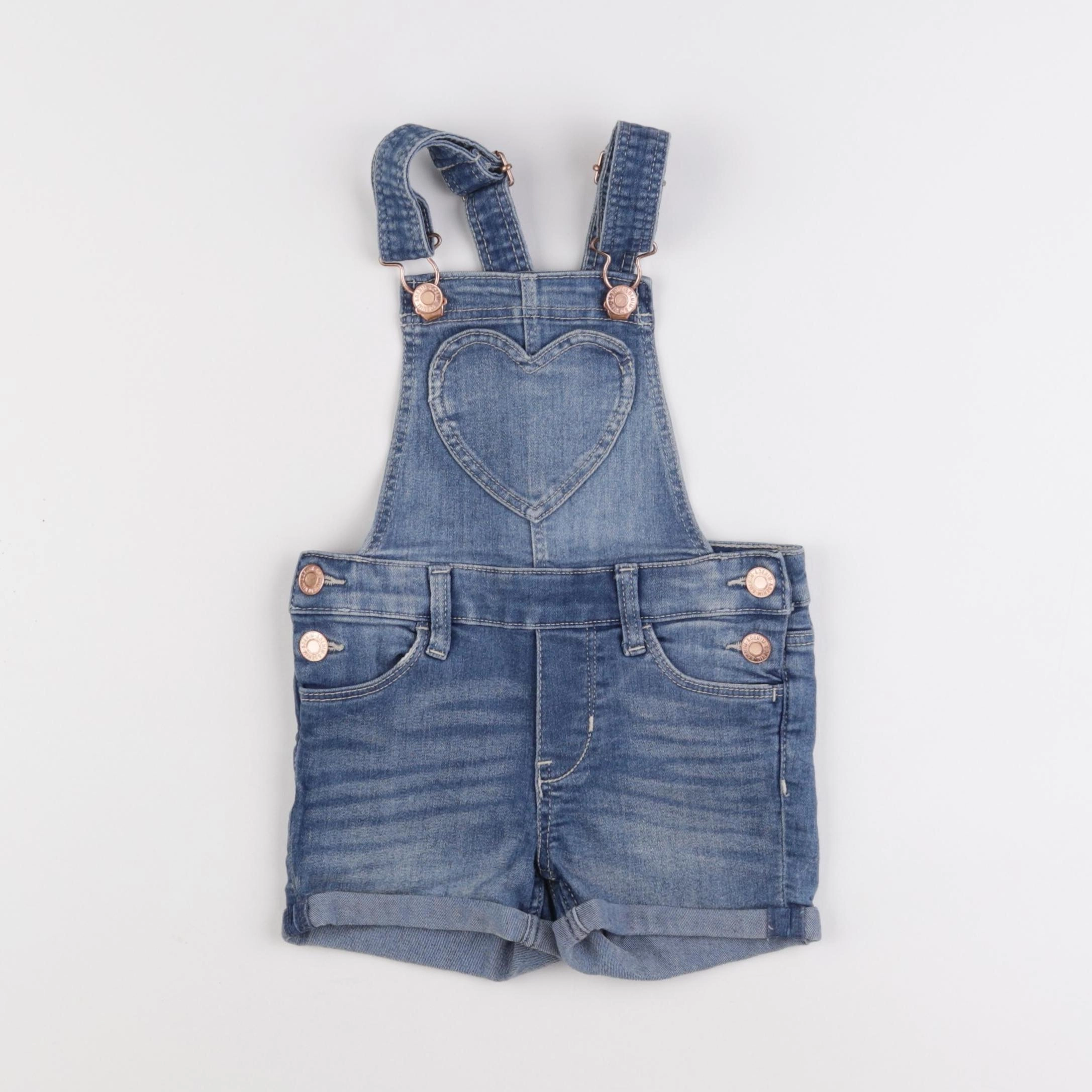 H&M - salopette bleu - 3/4 ans