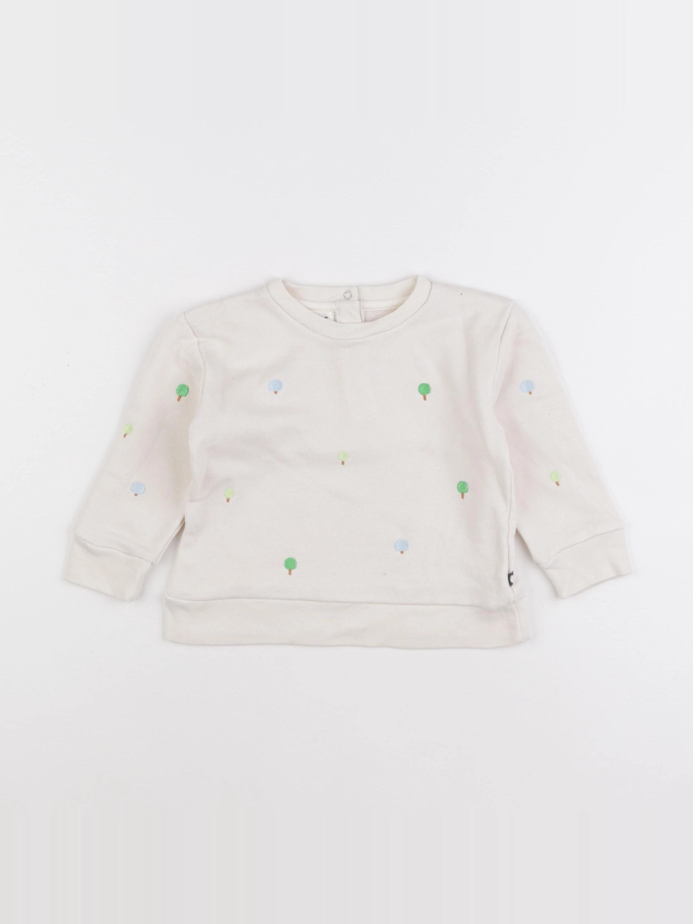 Oeuf NYC - sweat blanc - 12/18 mois