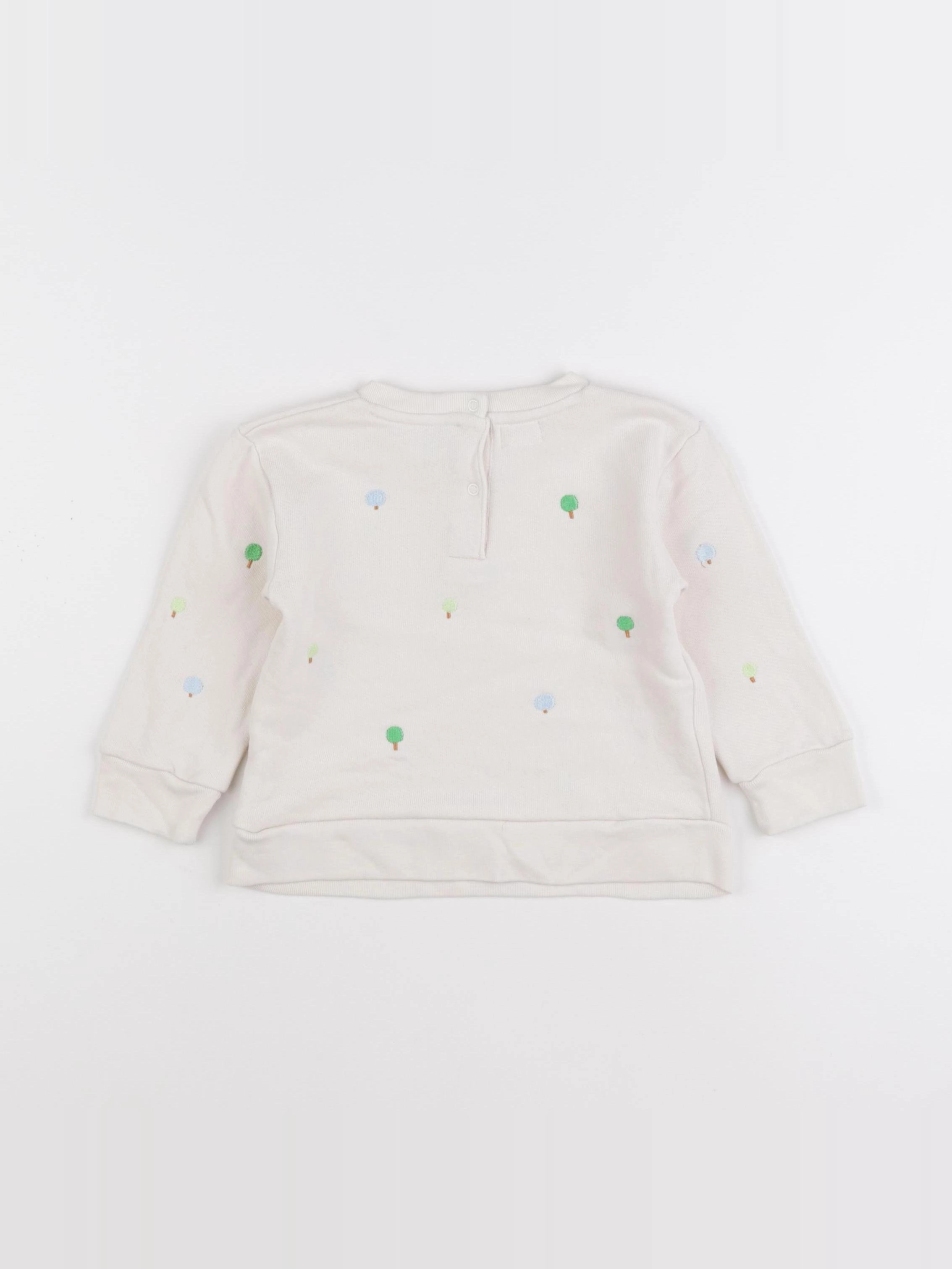 Oeuf NYC - sweat blanc - 12/18 mois