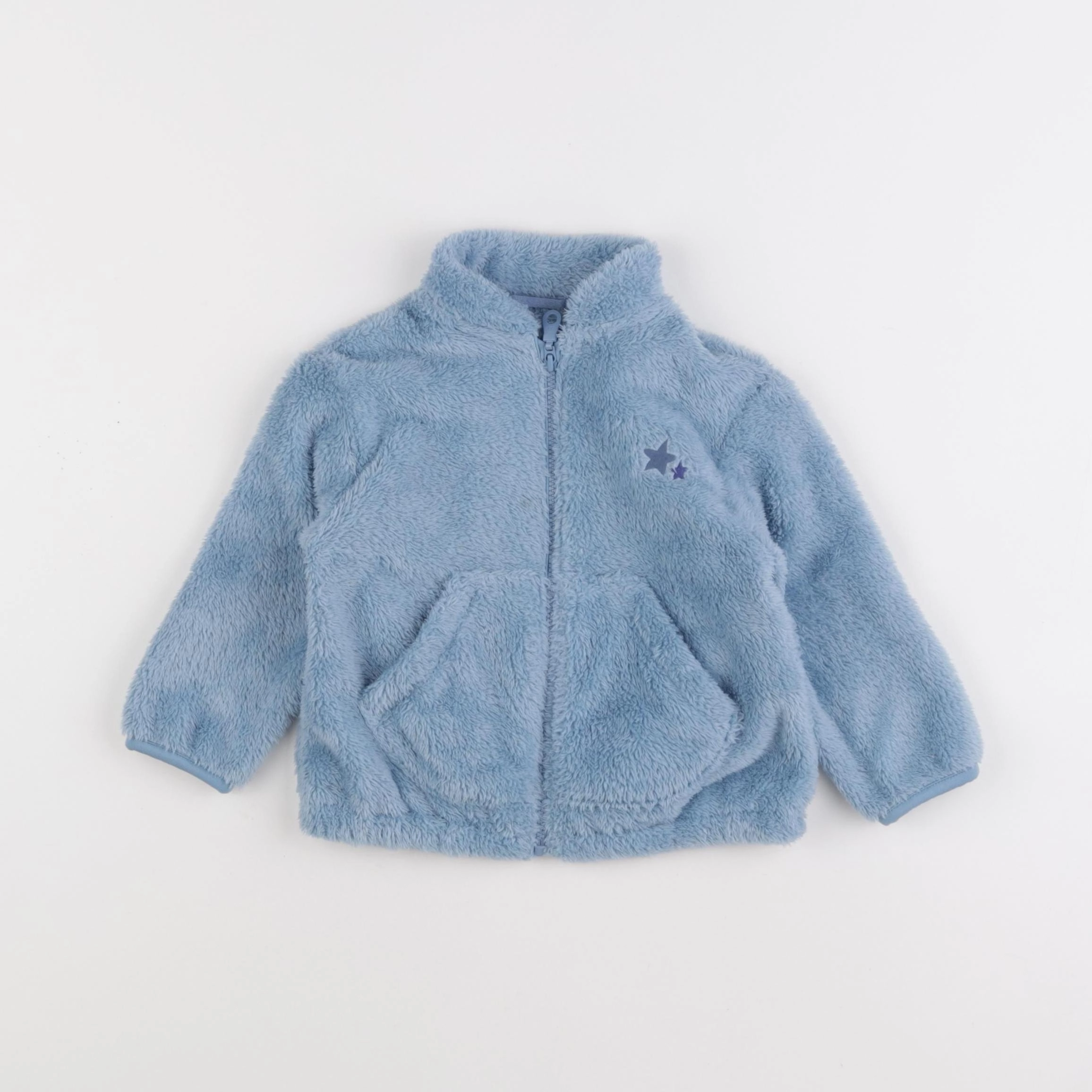 Uniqlo - polaire bleu - 12/18 mois
