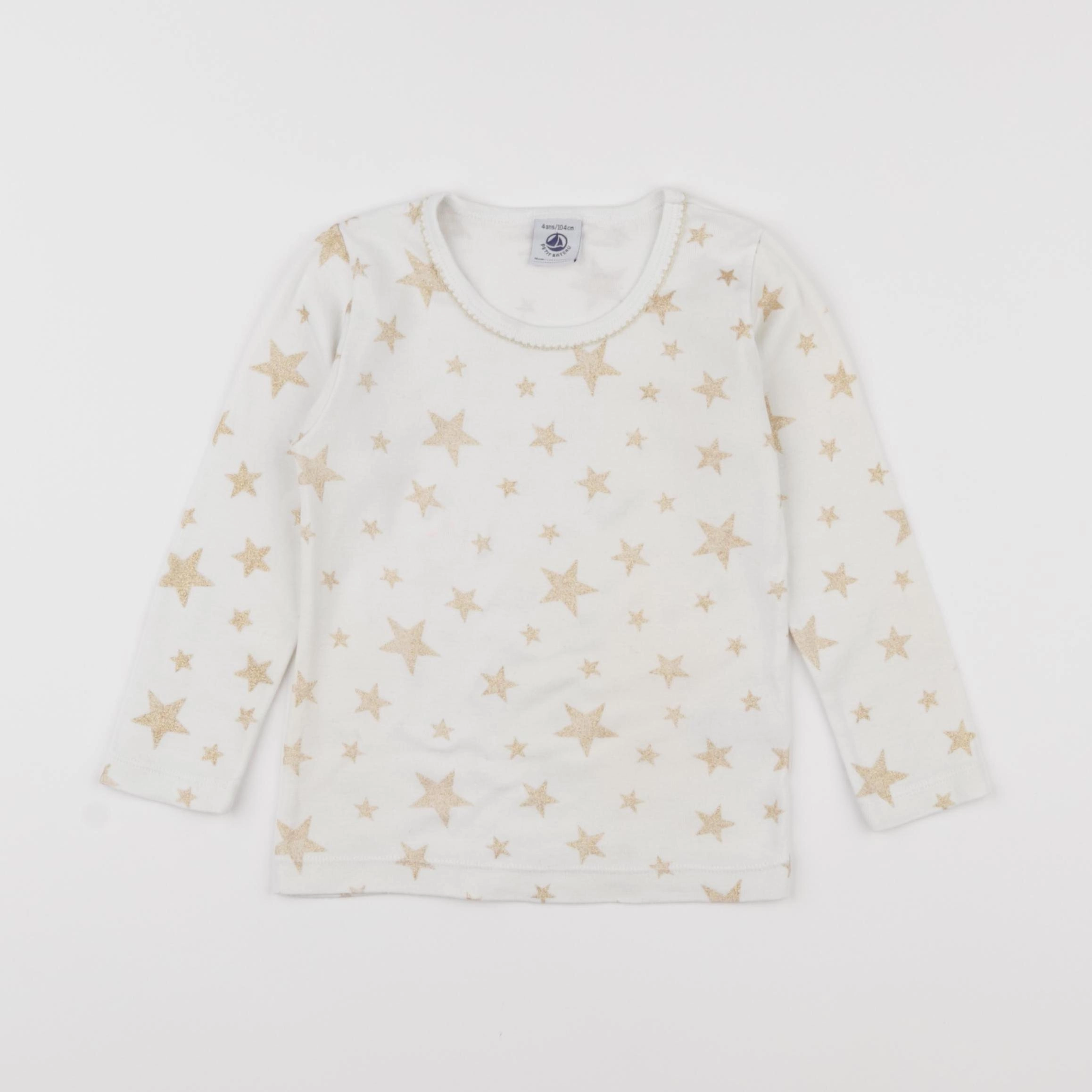 Petit Bateau - maillot de corps blanc - 4 ans