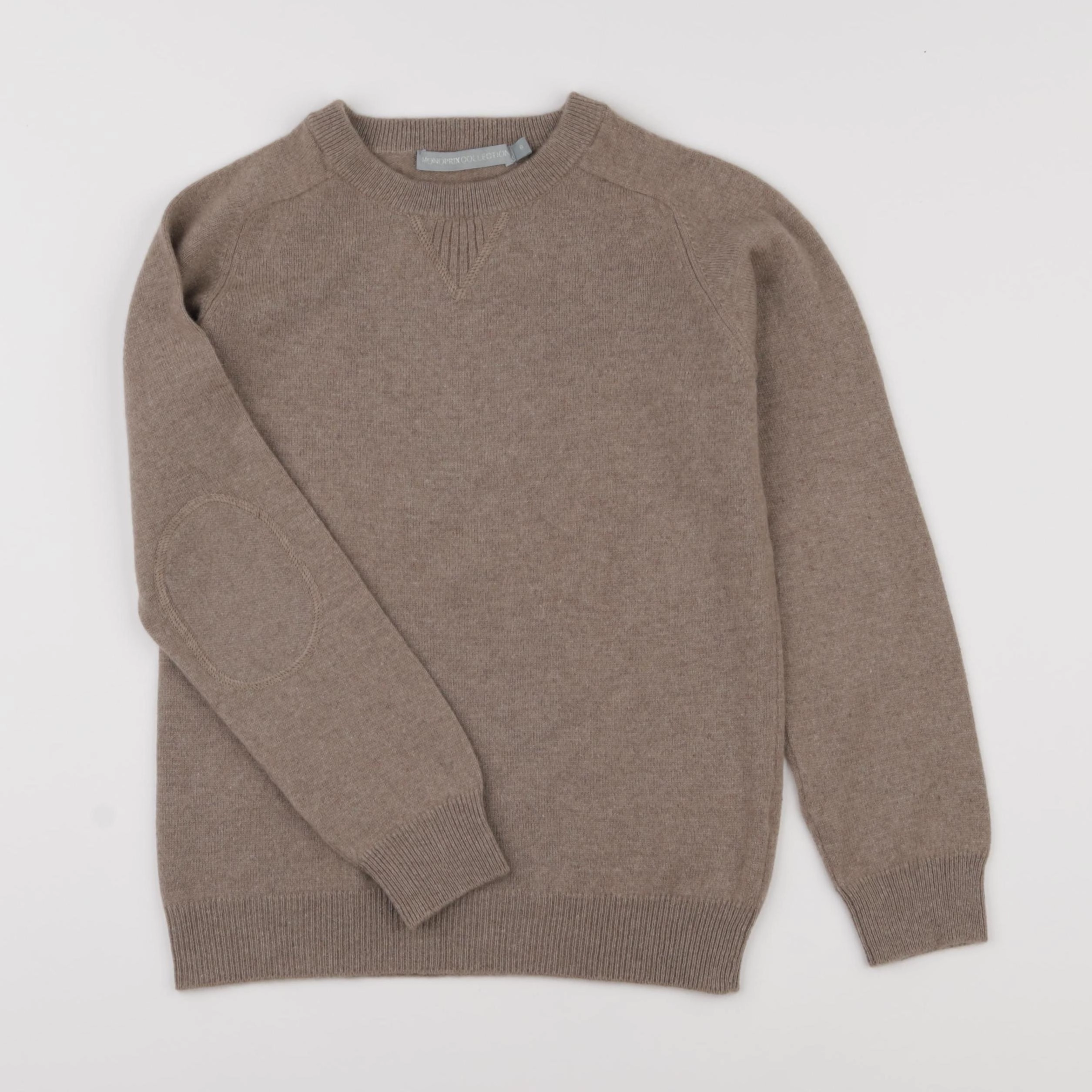 Monoprix - pull marron - 8 ans