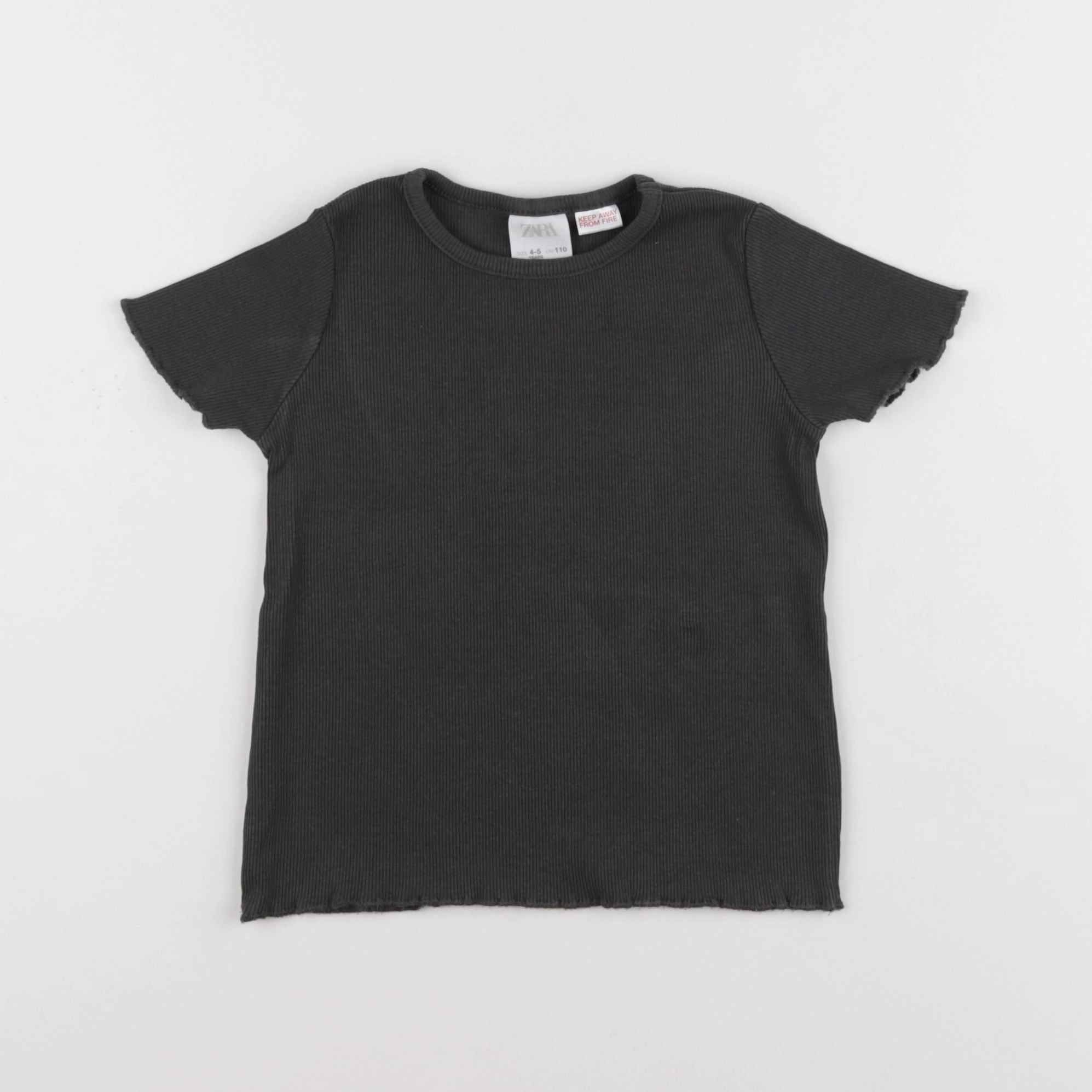 Zara - tee-shirt gris - 4/5 ans