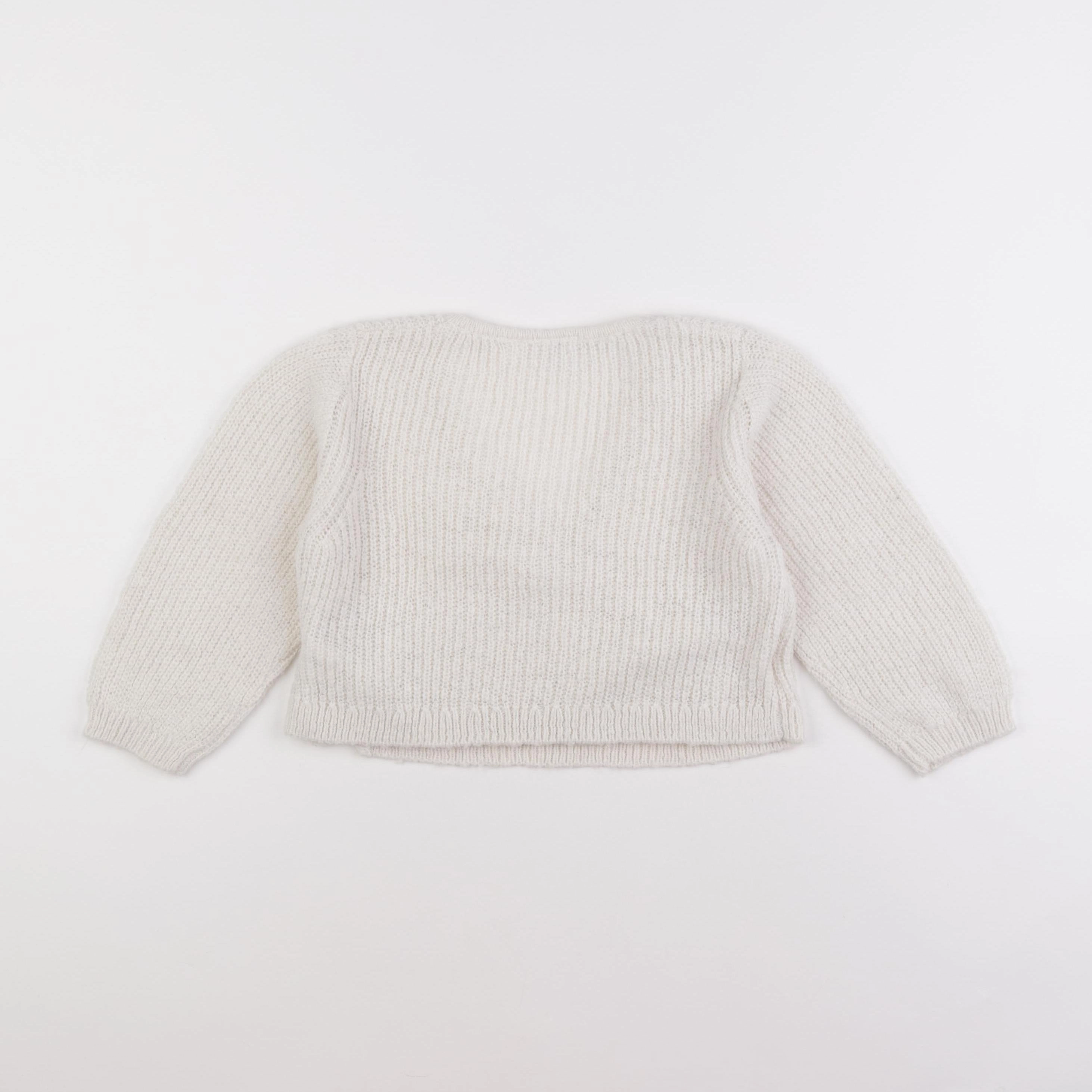 Zara - gilet blanc - 3/4 ans