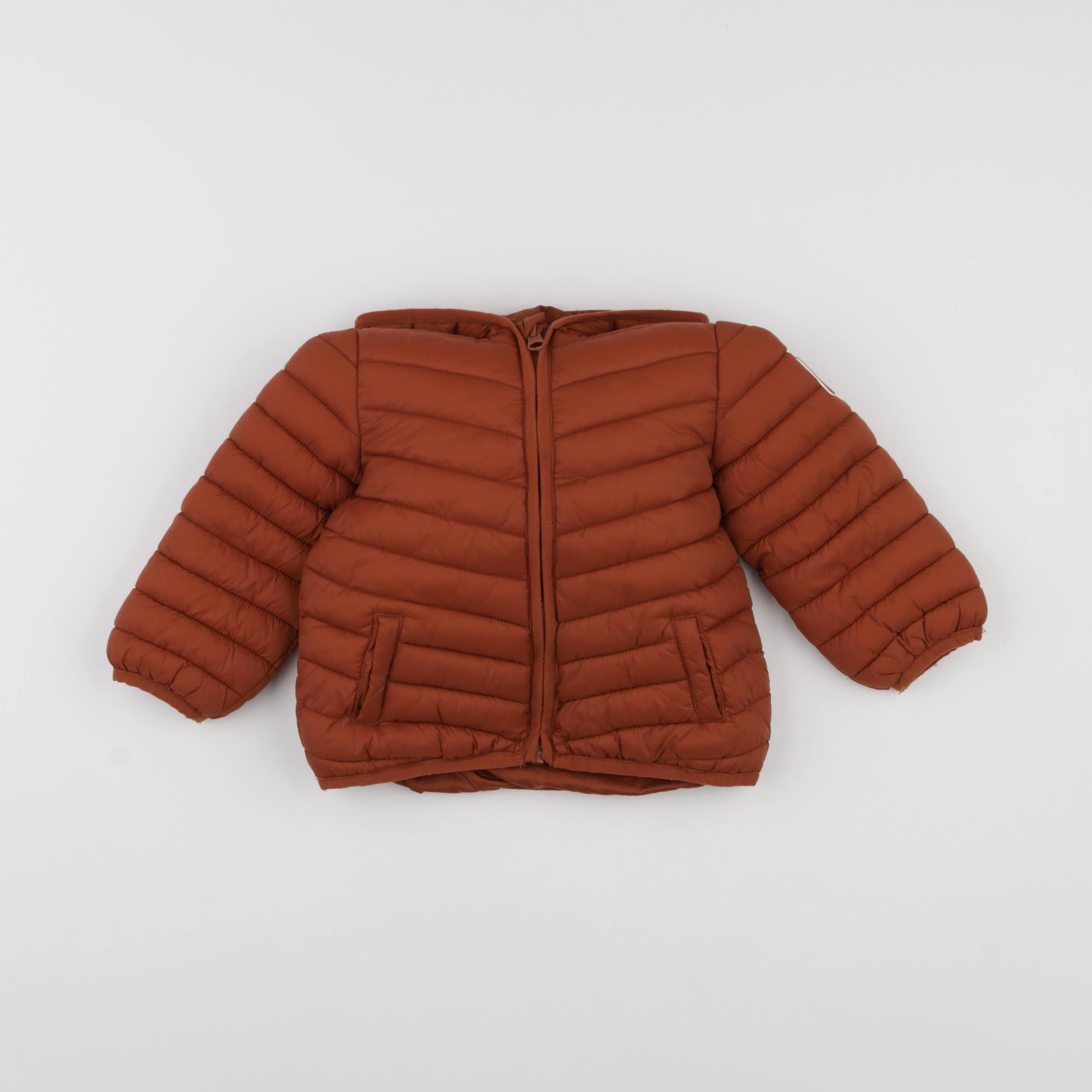 Vertbaudet - doudoune orange - 24 mois